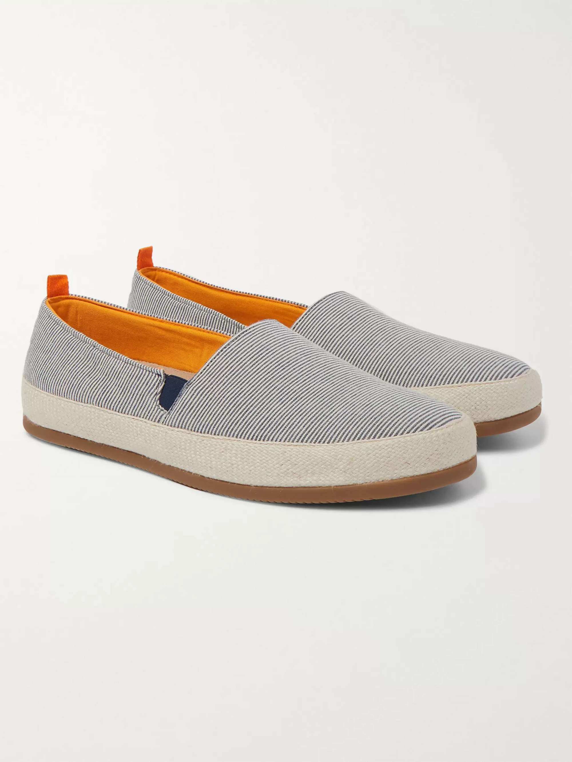 MULO Striped Seersucker Espadrilles