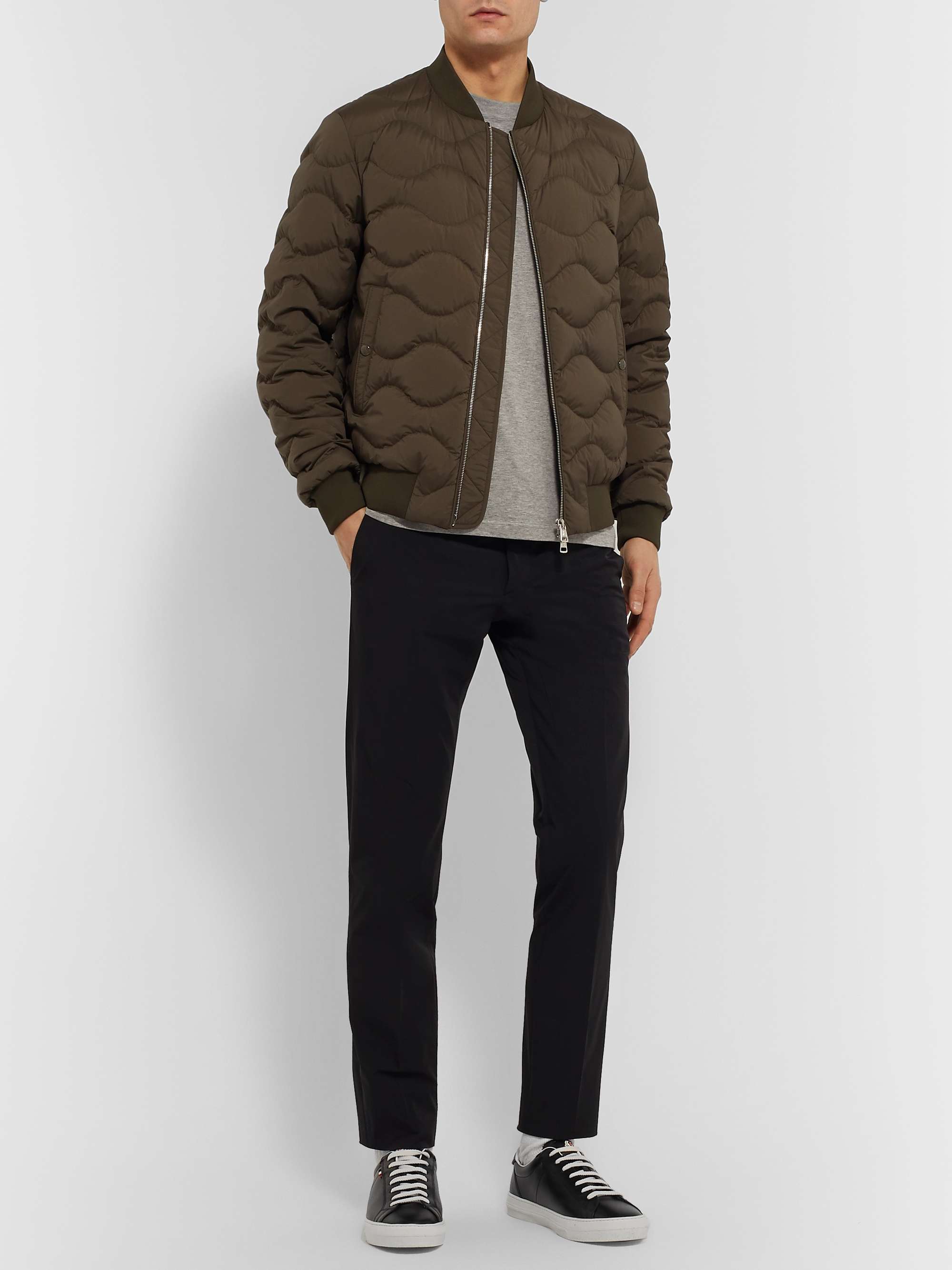 MONCLER Monaco Leather Sneakers