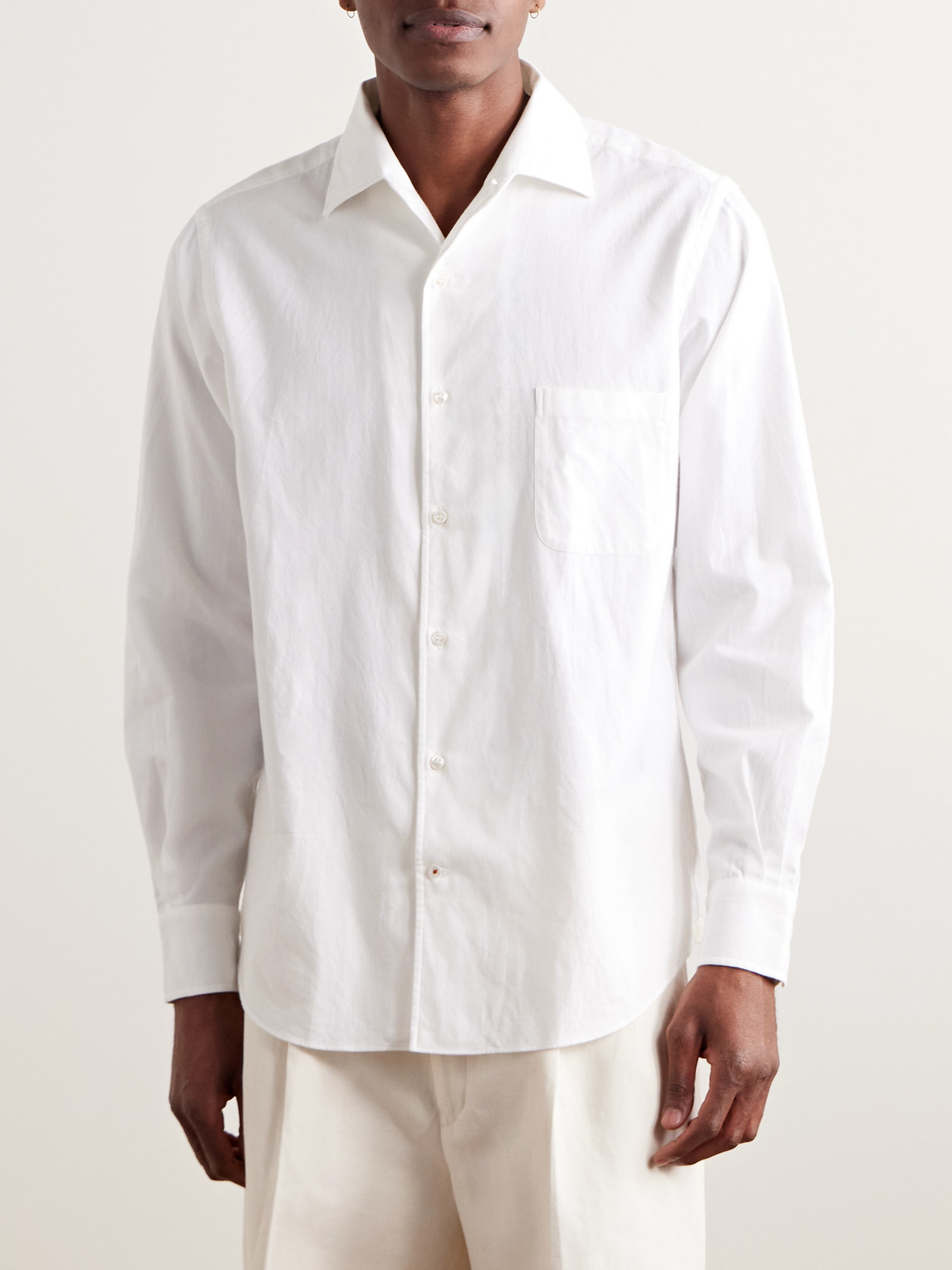André Cotton-Flannel Shirt
