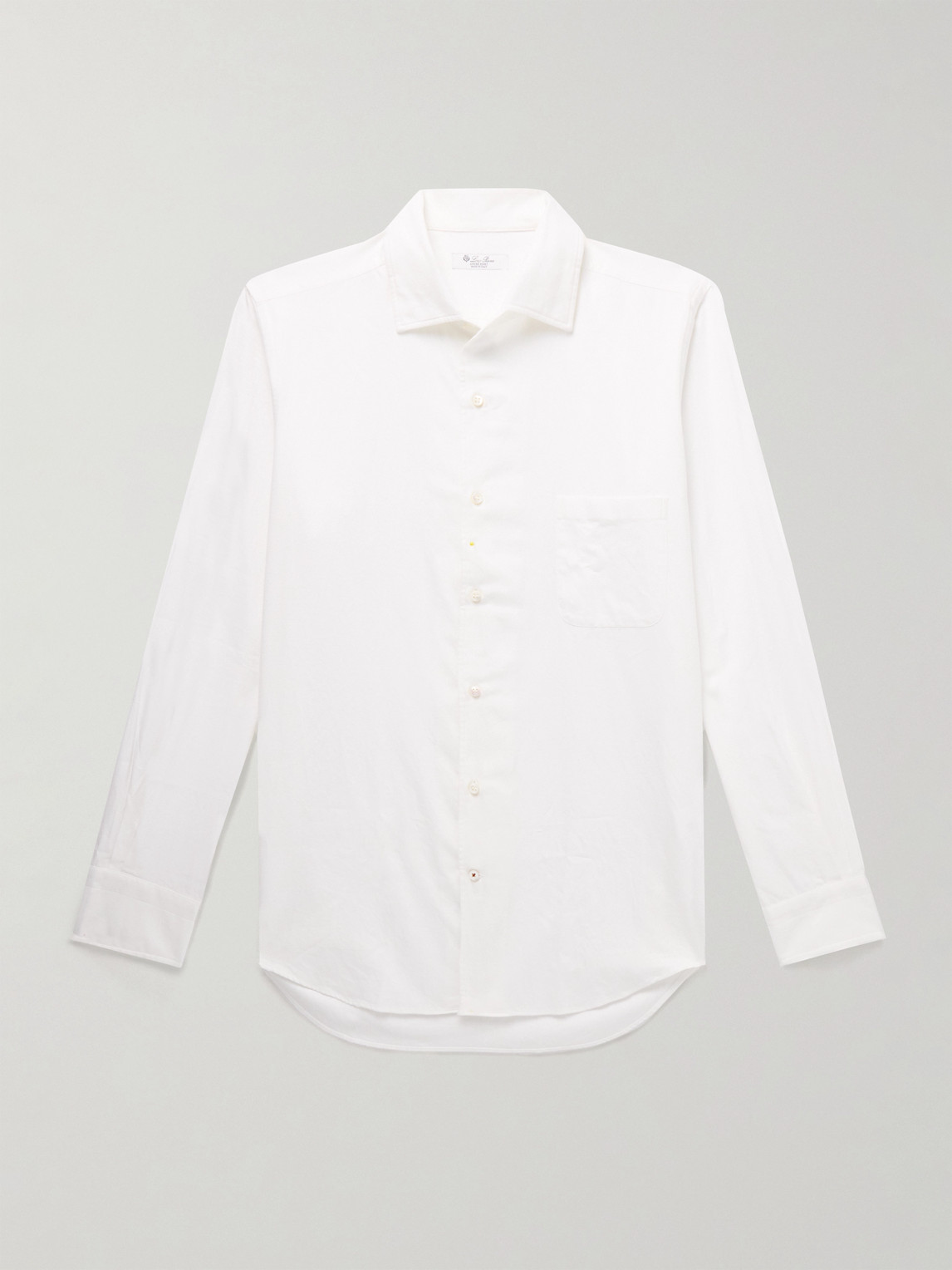 Loro Piana André Cotton-Flannel Shirten