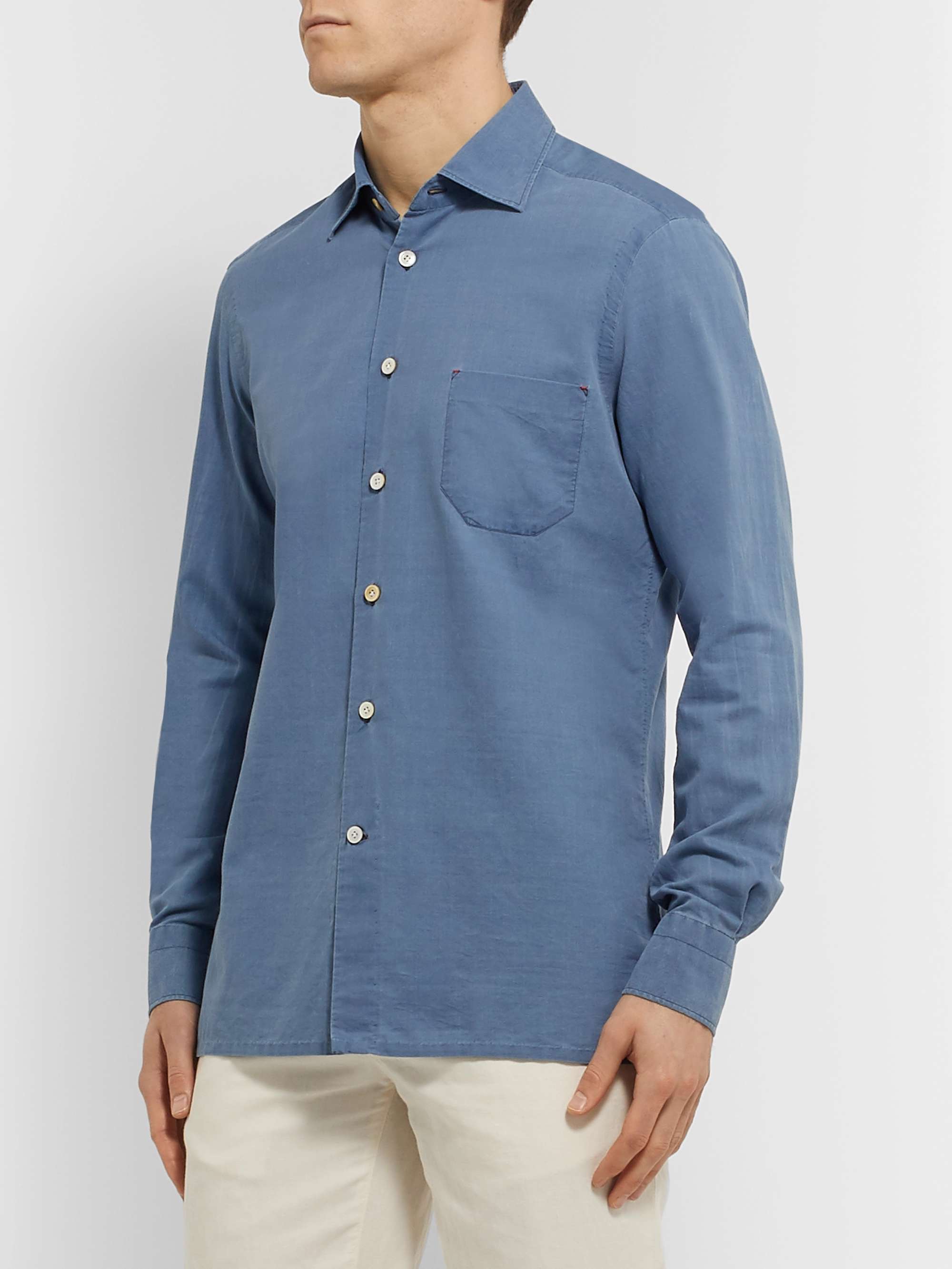 KITON Slim-Fit Cotton Shirt