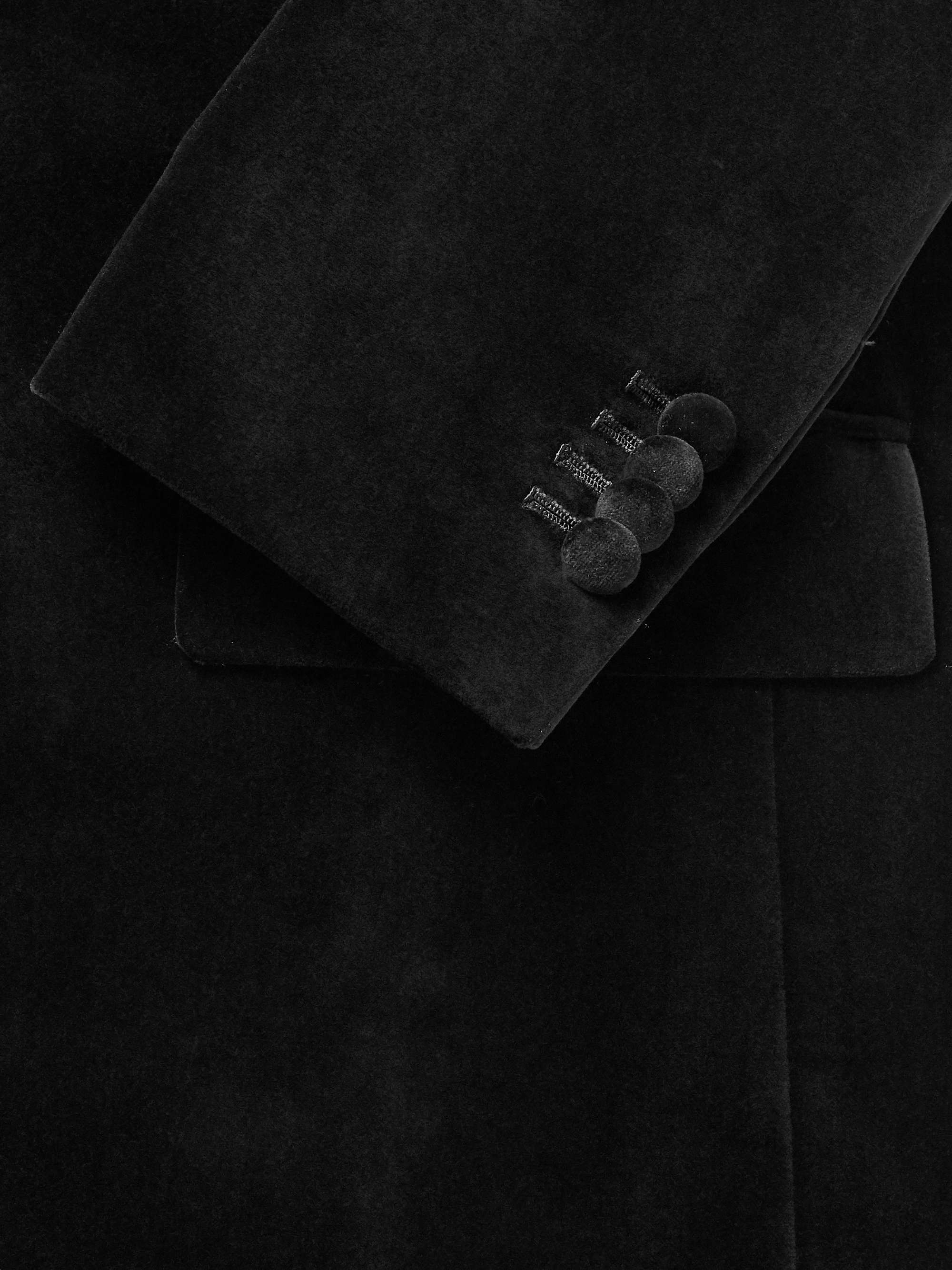 THE ROW Black Waris SlimFit Velvet Suit Jacket for Men MR PORTER