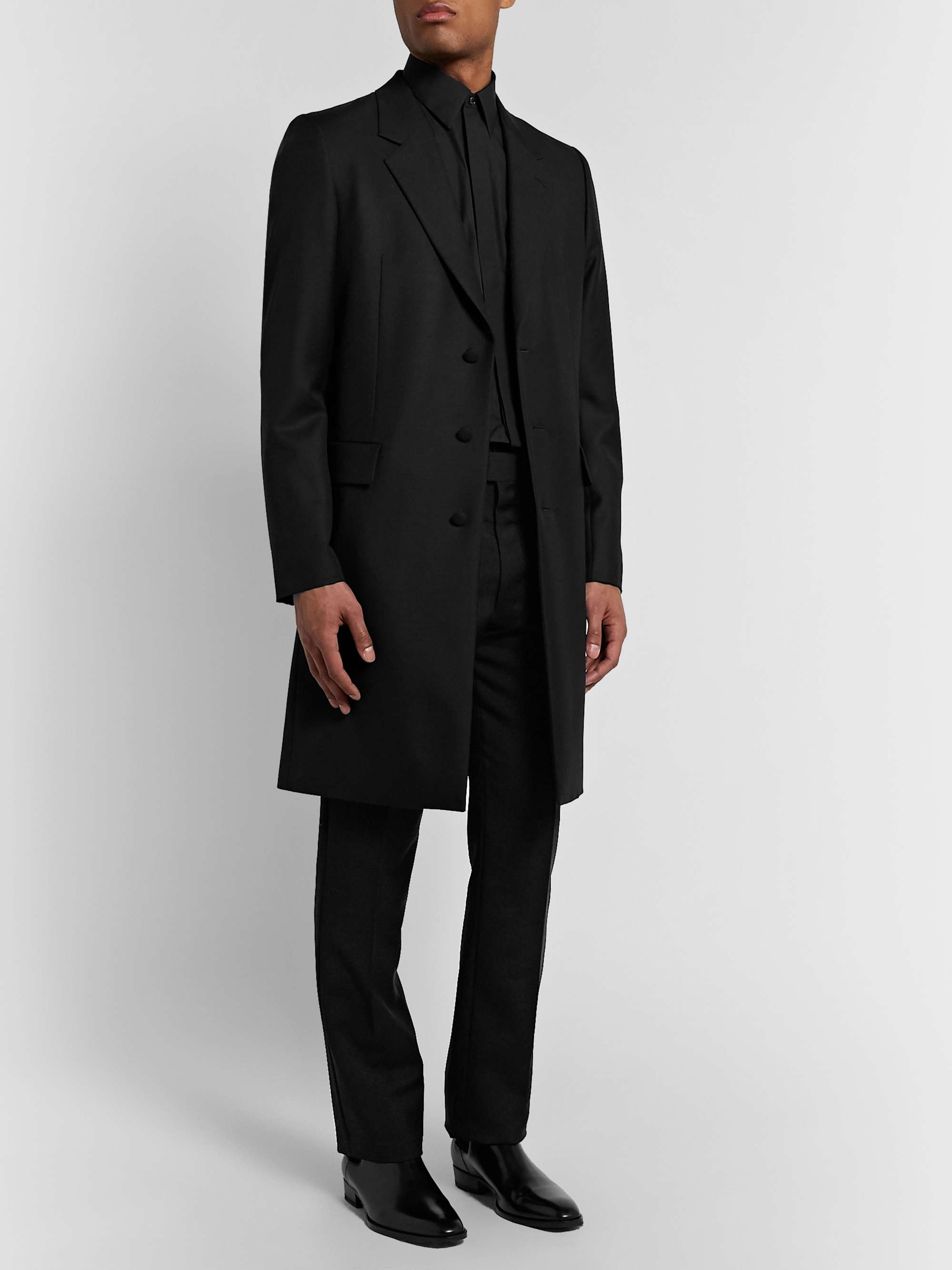 THE ROW Jonathan Wool and Mohair-Blend Twill Coat
