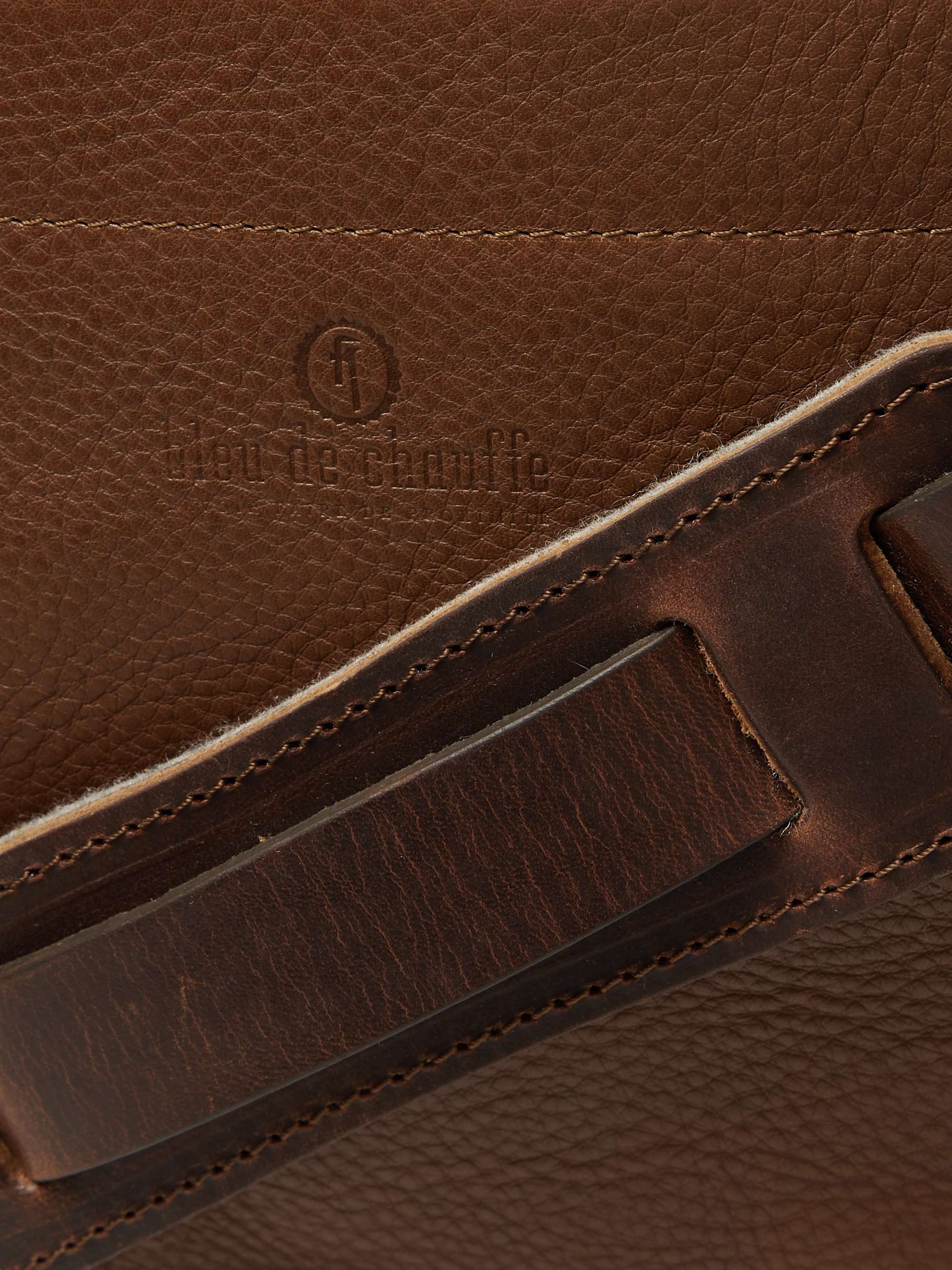 BLEU DE CHAUFFE Hobo Full-Grain Leather Holdall