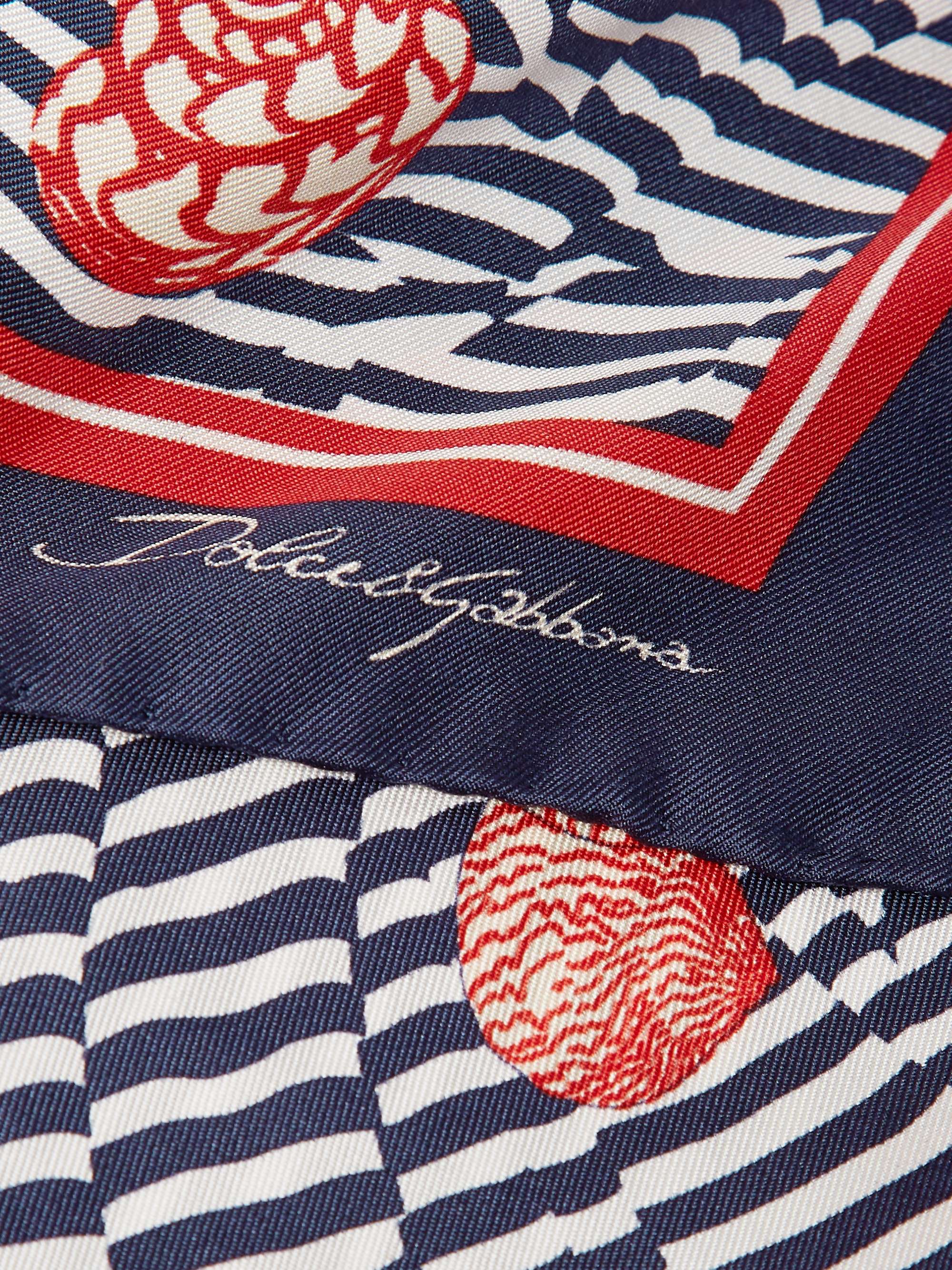DOLCE&GABBANA Printed Silk-Twill Pocket Square
