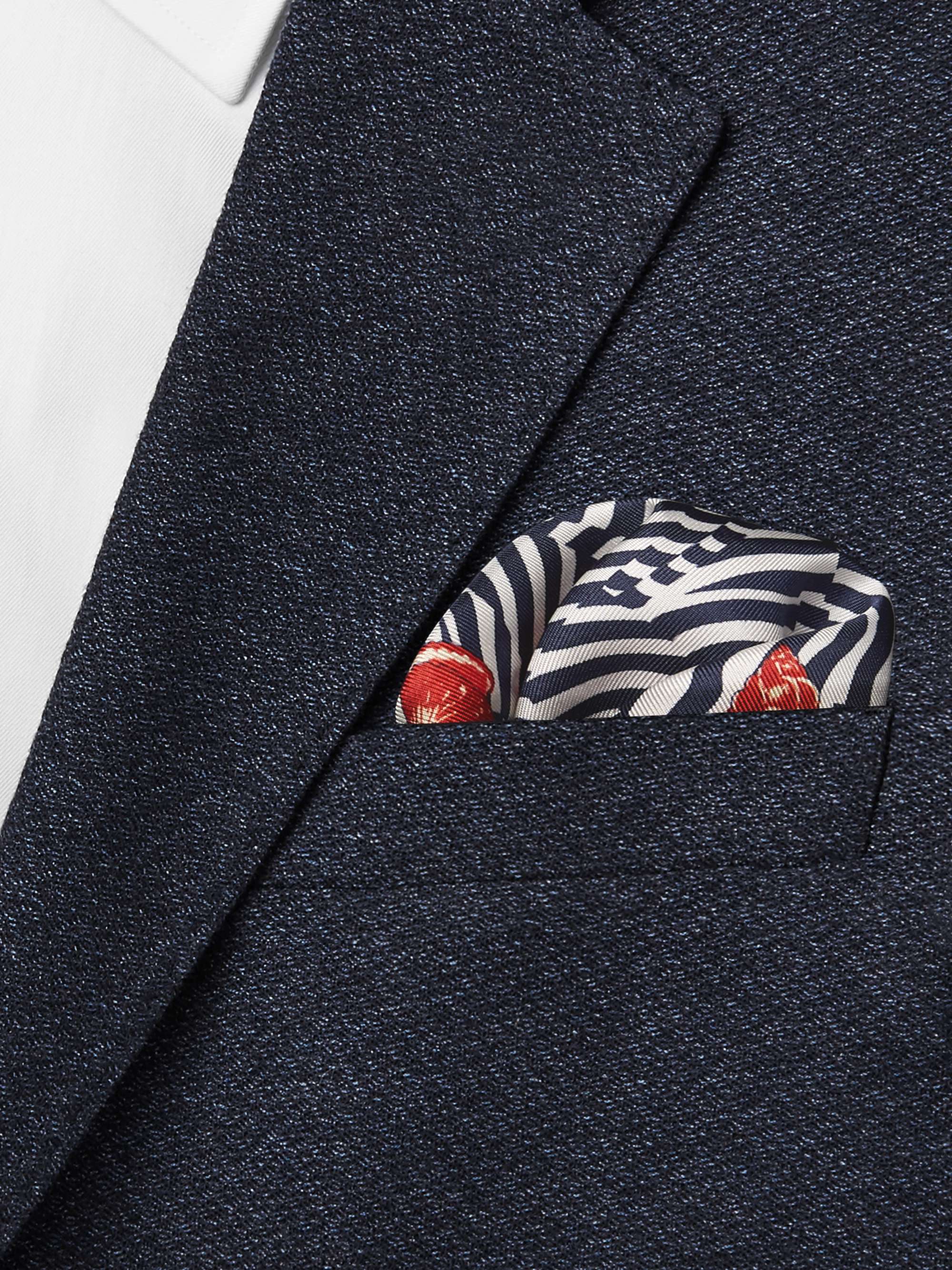 DOLCE&GABBANA Printed Silk-Twill Pocket Square