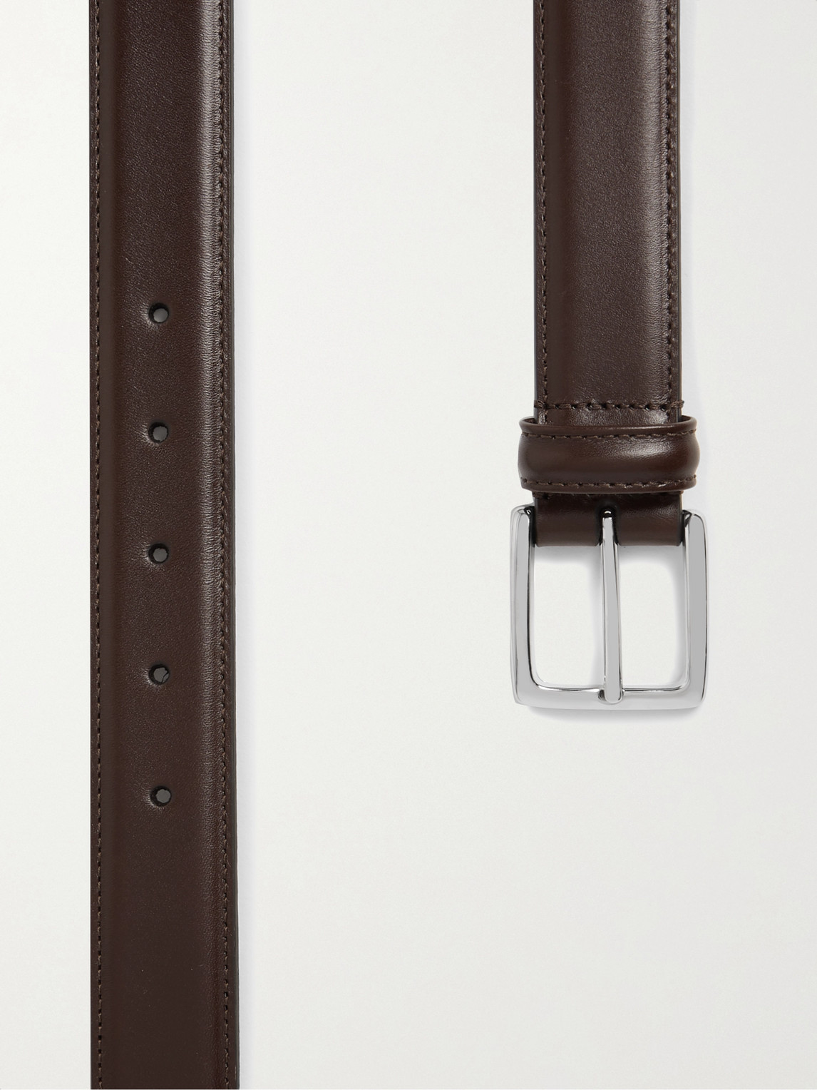 Shop Anderson's 3cm Dark-brown Leather Belt