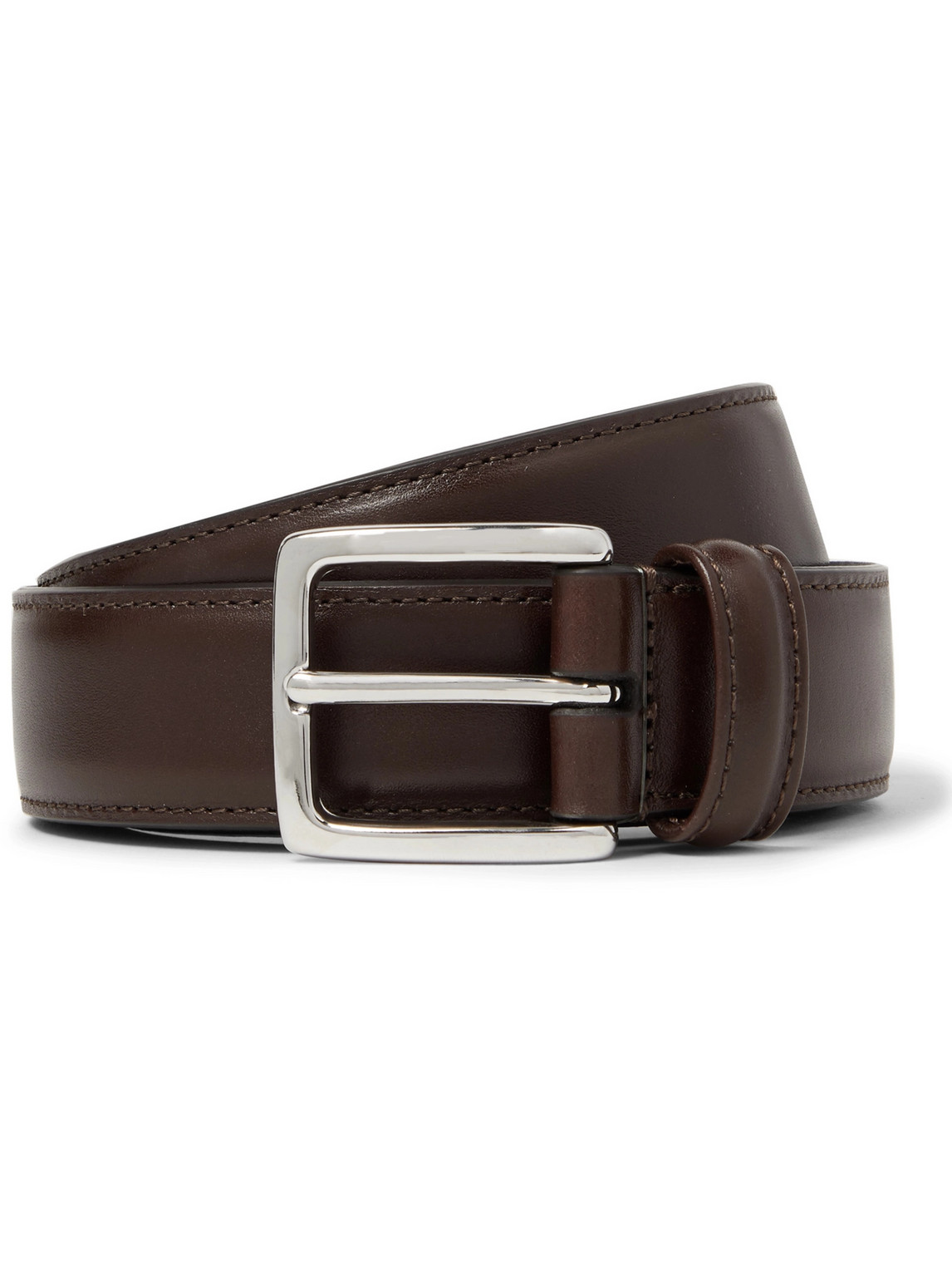 3cm Dark-Brown Leather Belt