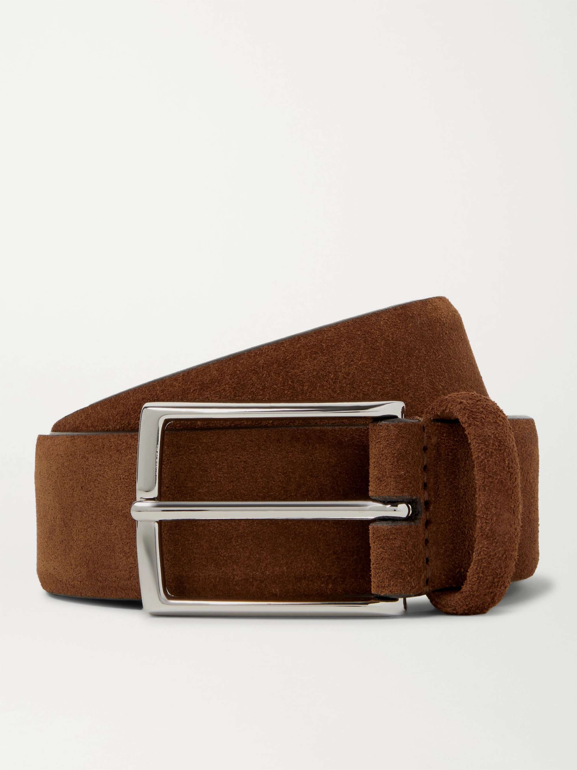 brown suede belt