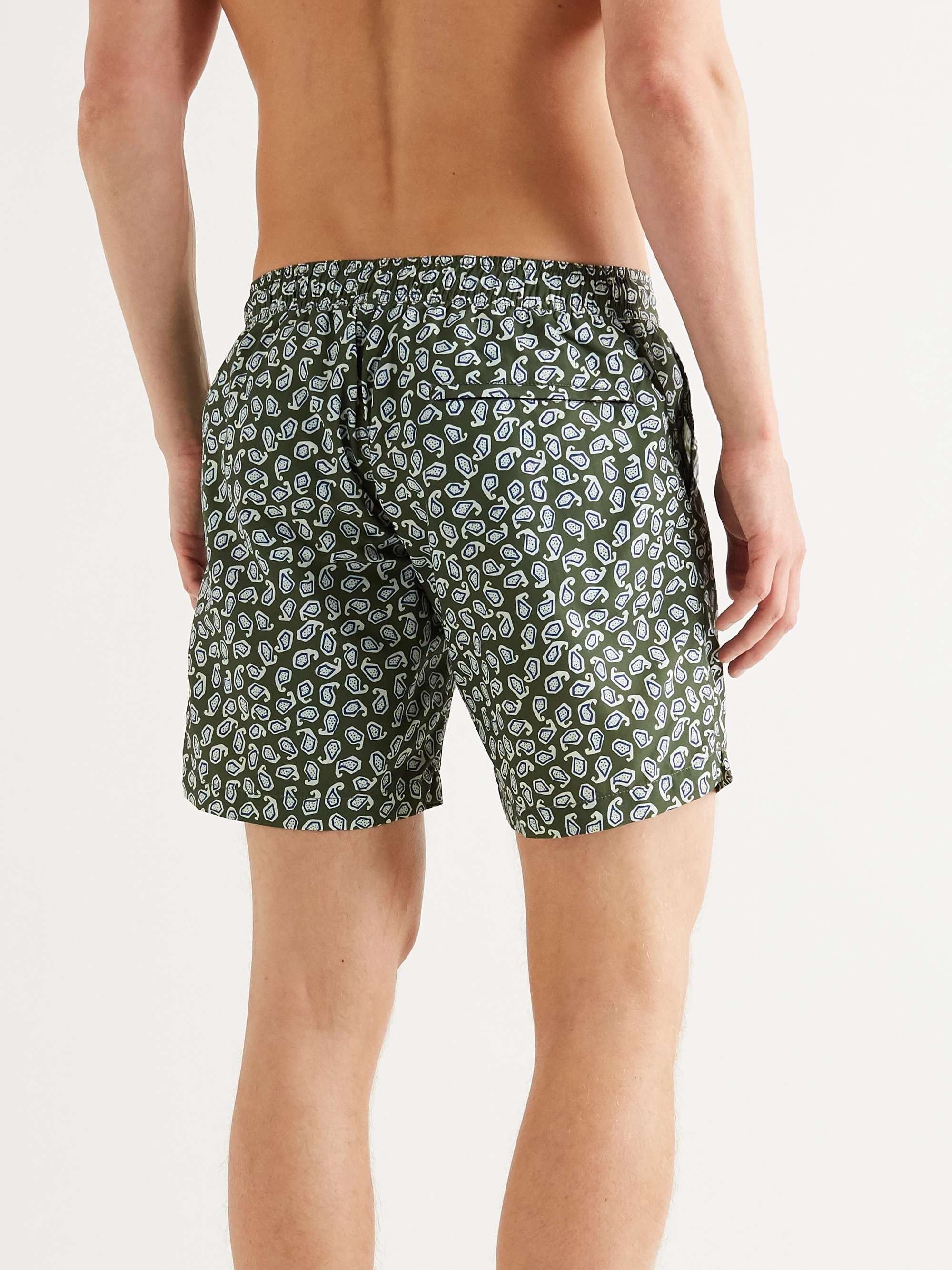 THORSUN + Charvet Mid-Length Paisley-Print Swim Shorts