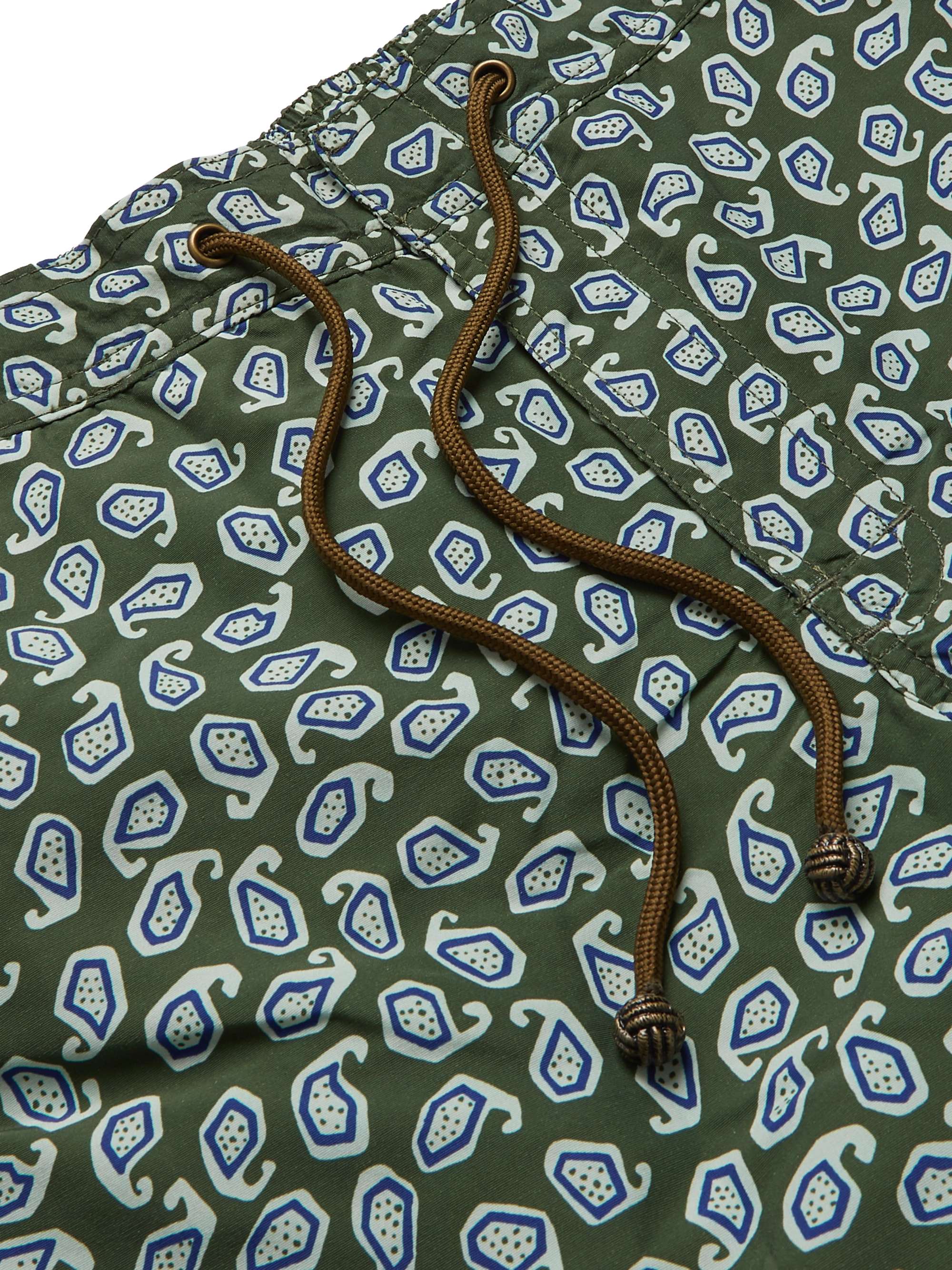 THORSUN + Charvet Mid-Length Paisley-Print Swim Shorts