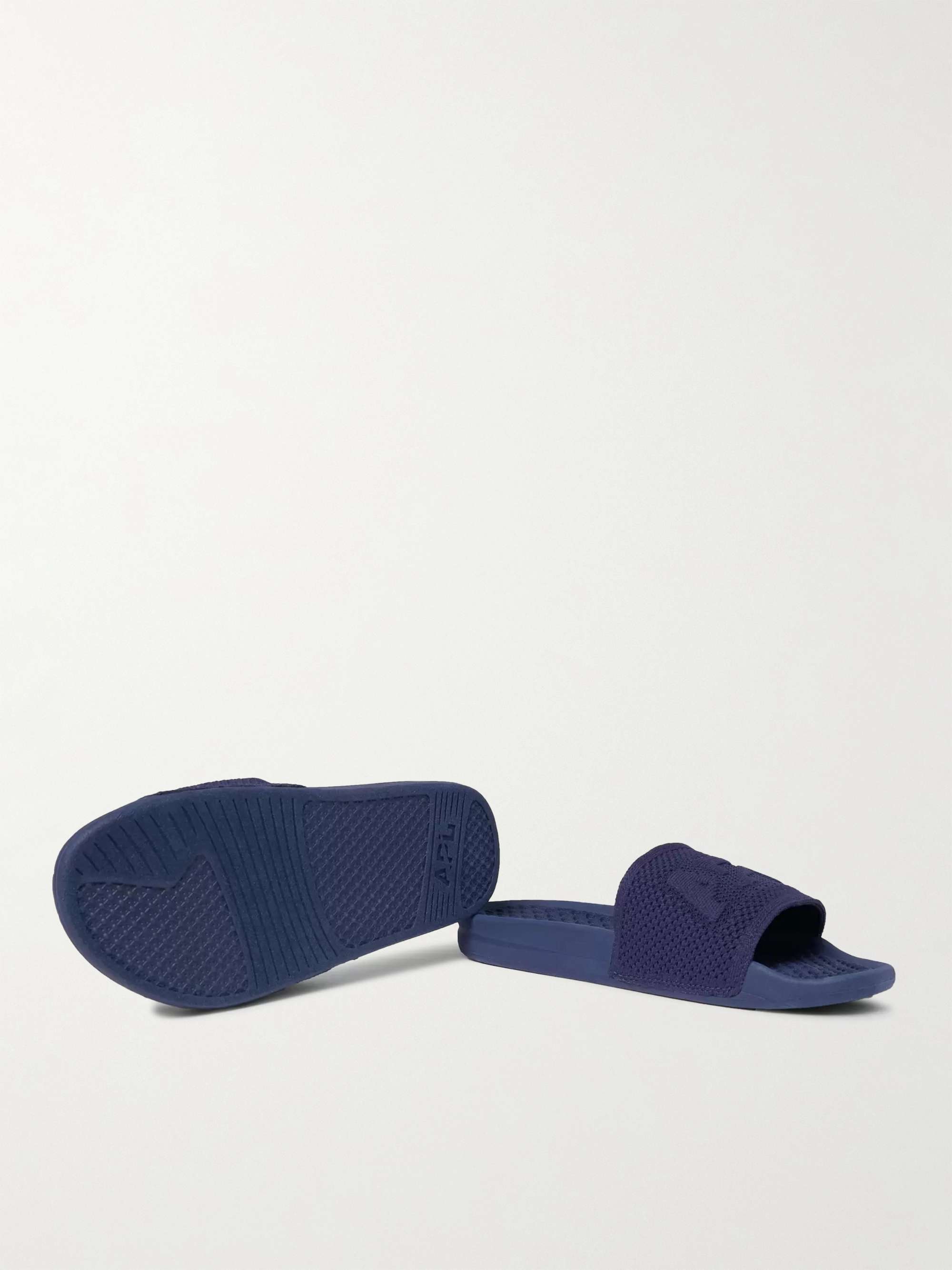 APL ATHLETIC PROPULSION LABS Logo-Embossed TechLoom Slides