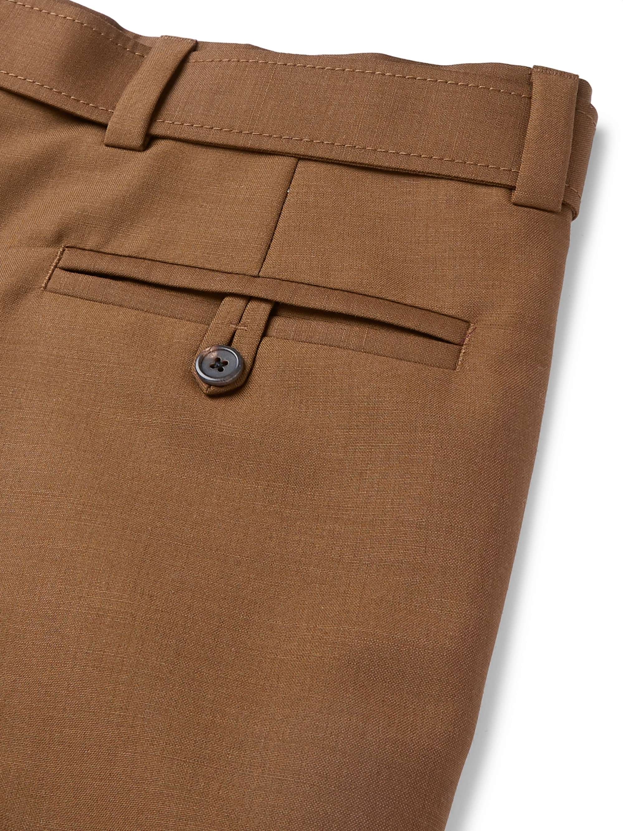 PRADA Slim-Fit Mohair and Wool-Blend Trousers