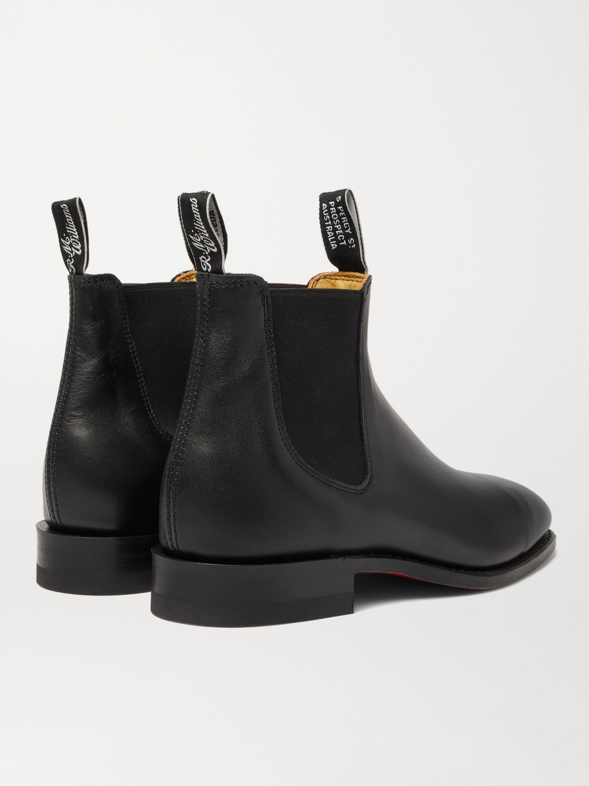 Shop R.m.williams Craftsman Leather Chelsea Boots In Black