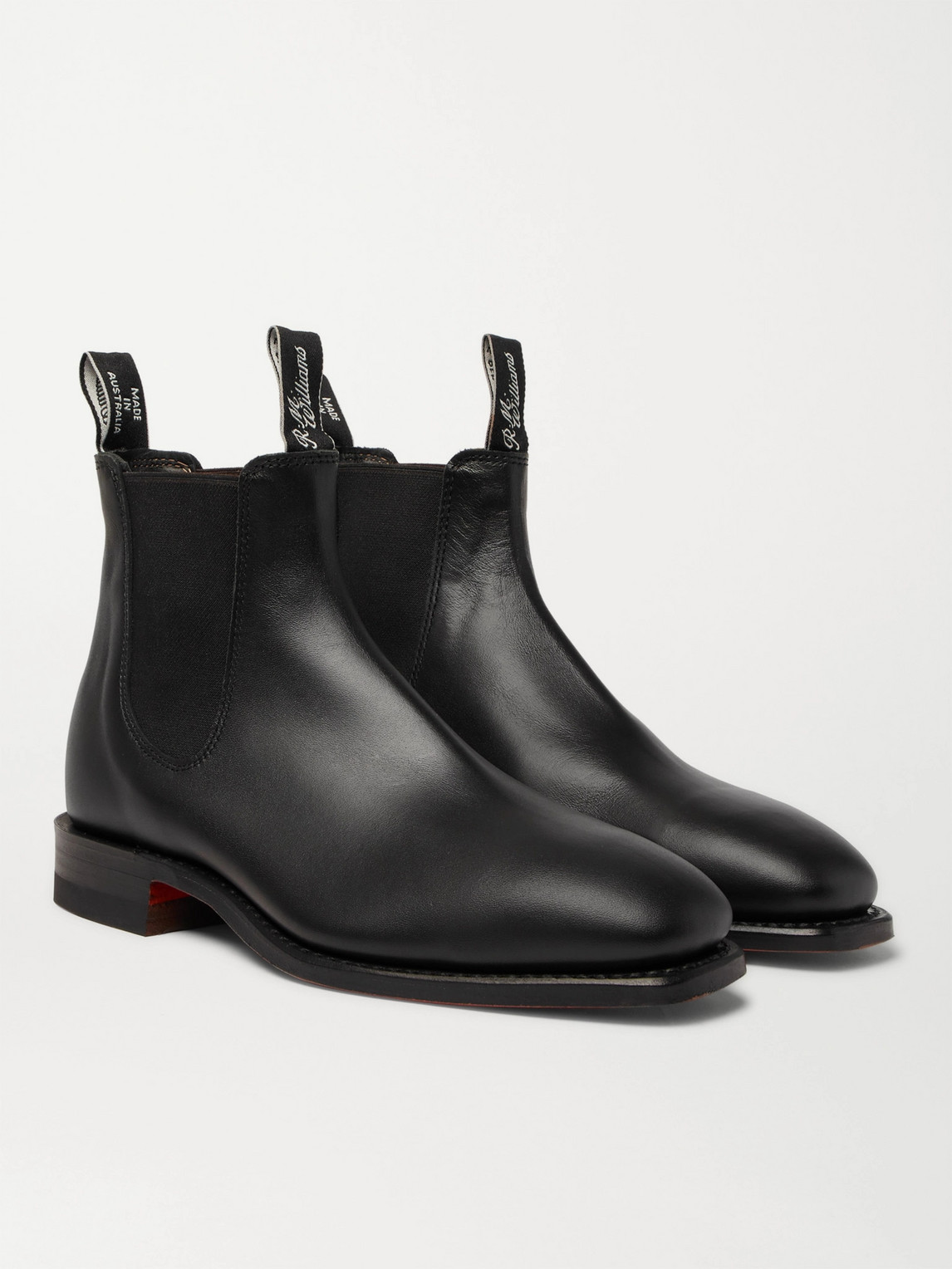 Shop R.m.williams Craftsman Leather Chelsea Boots In Black