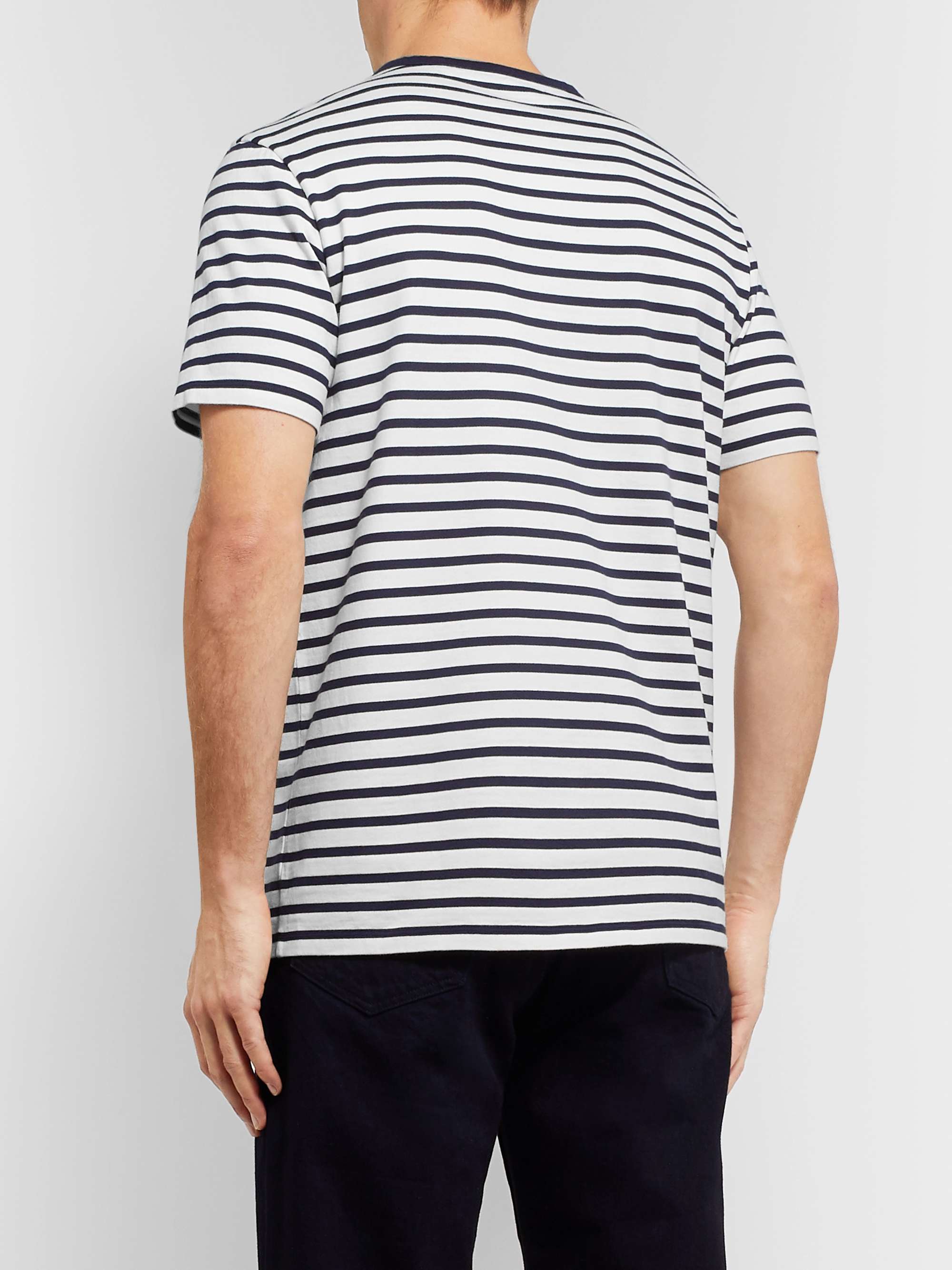 MR P. Striped Cotton-Jersey T-Shirt