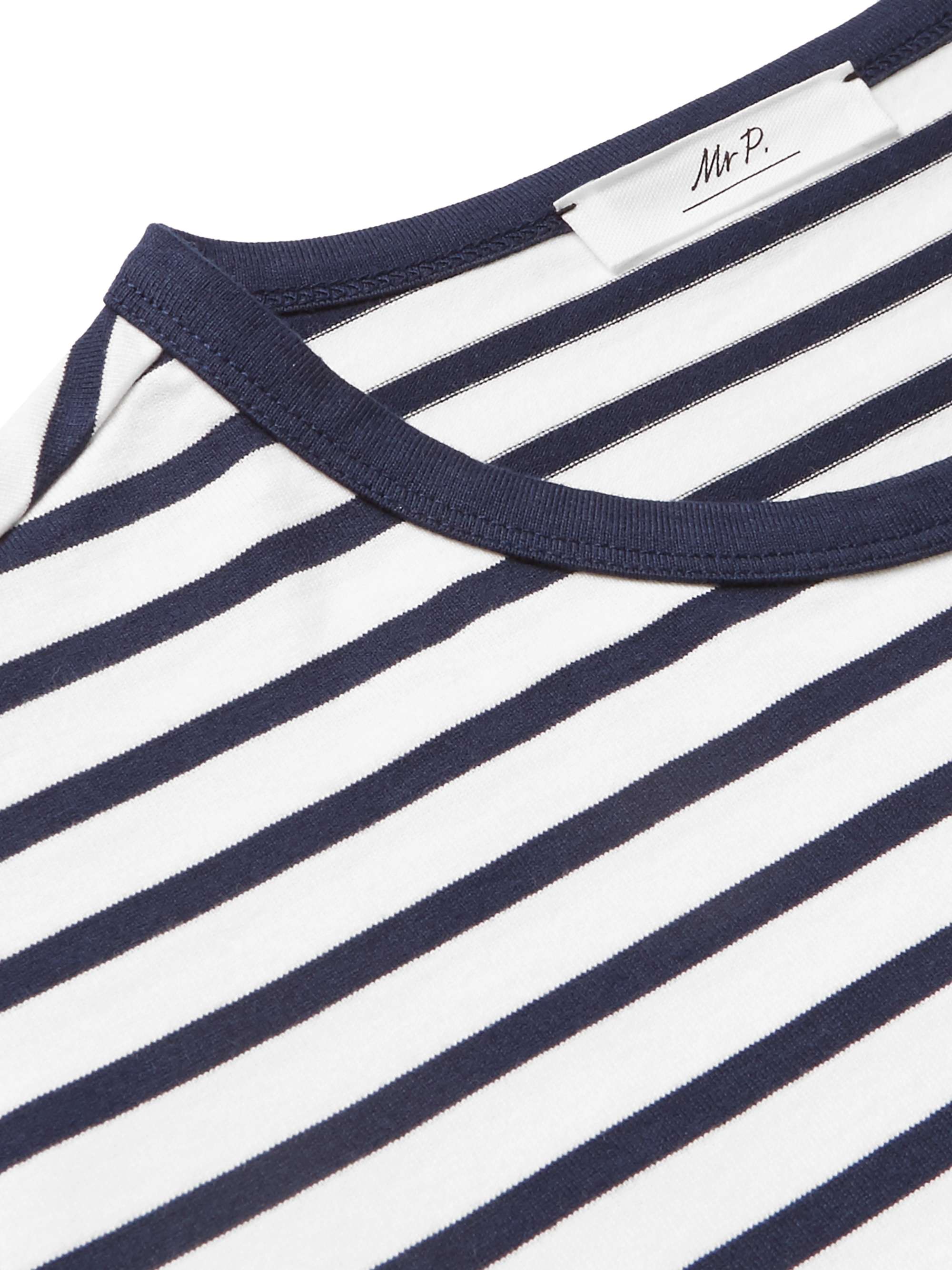 MR P. Striped Cotton-Jersey T-Shirt