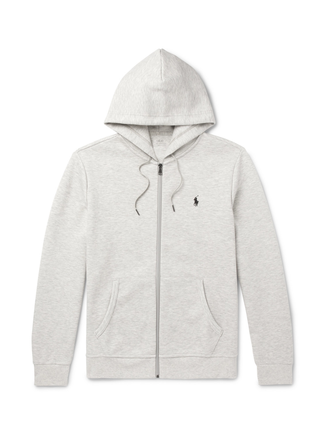 Polo Ralph Lauren Polo Pony Embroidered Zipper Hooded Casual Jacket In Gray
