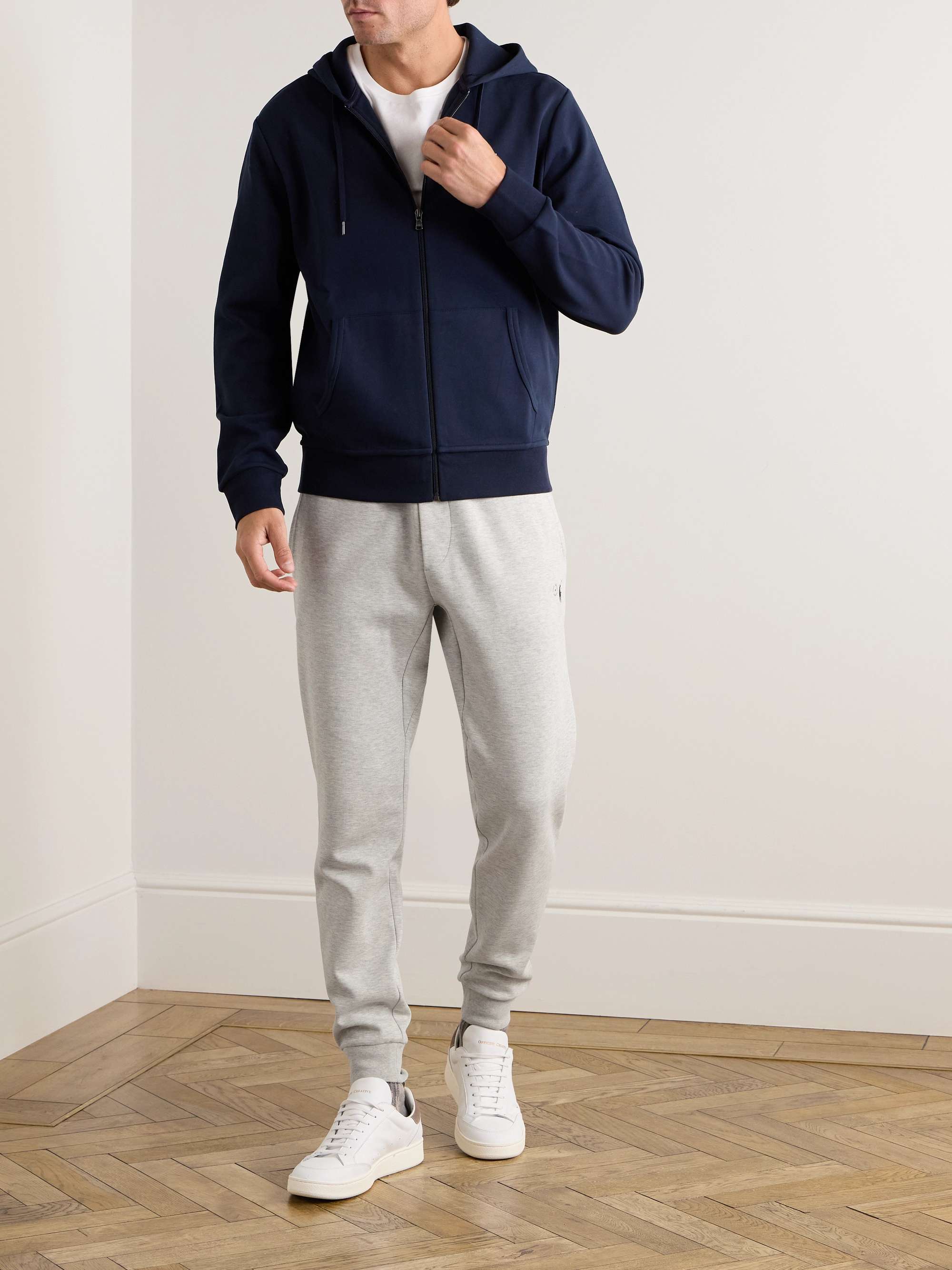 POLO RALPH LAUREN Slim-Fit Mélange Tapered Jersey Sweatpants | MR PORTER