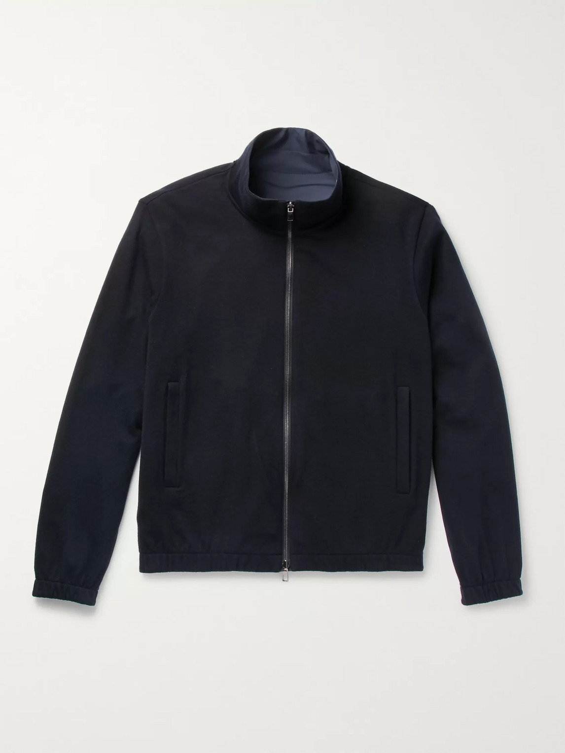 Shop Loro Piana Reversible Windmate Storm System Shell And Cashmere Bomber Jacket In Blue