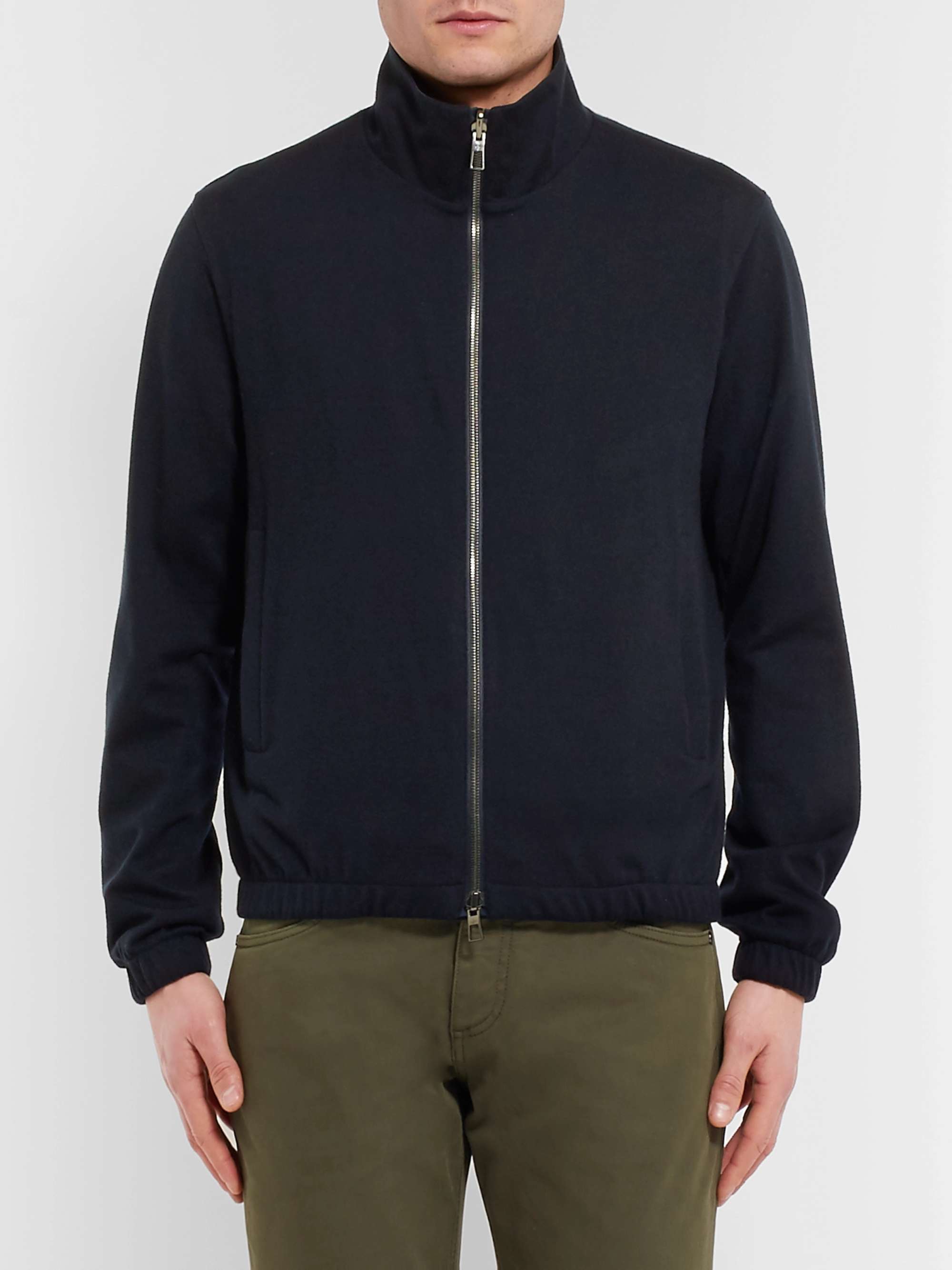 LORO PIANA Reversible Windmate Storm System® Shell and Cashmere Bomber Jacket