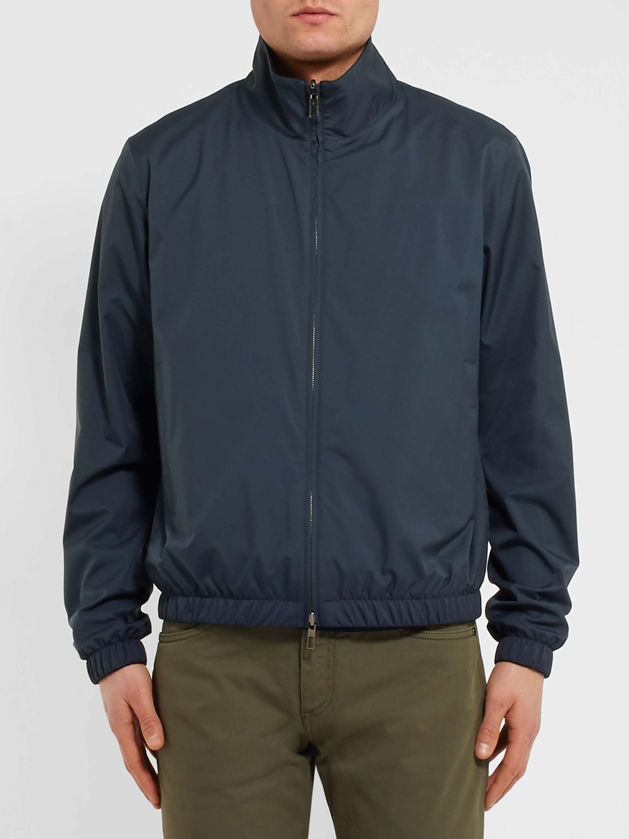 LORO PIANA Reversible Windmate Storm System® Shell and Cashmere Bomber Jacket