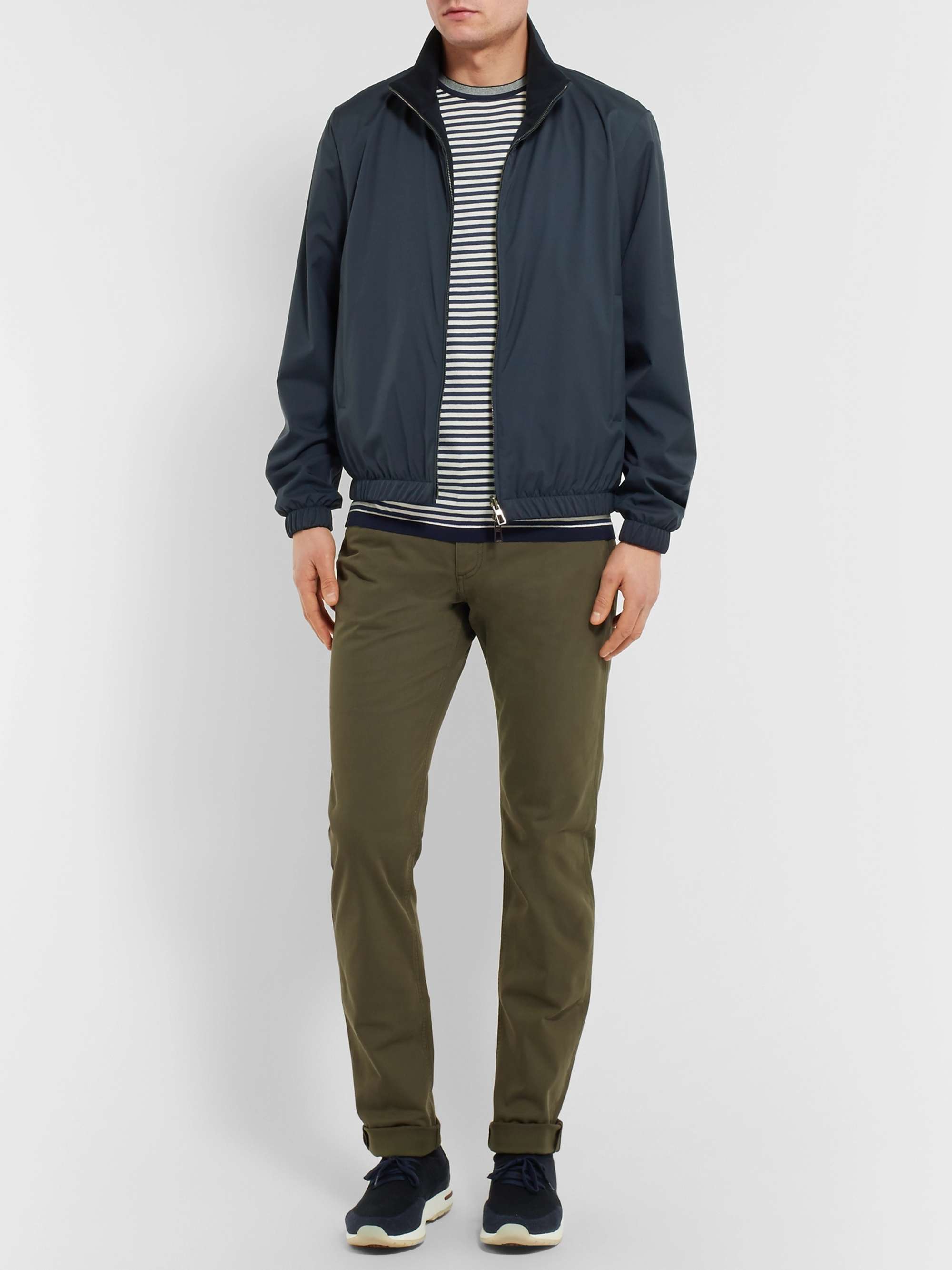 LORO PIANA Reversible Windmate Storm System® Shell and Cashmere Bomber Jacket