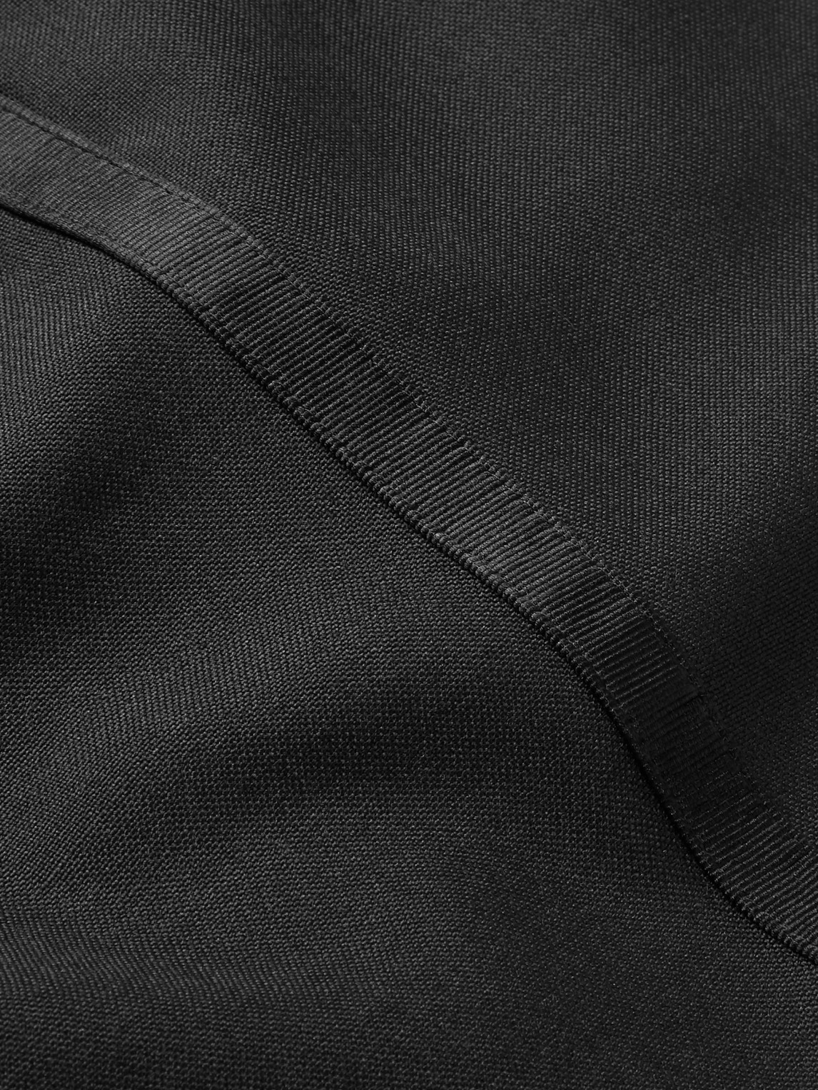 Kingsman Eggsy's Black Wool And Mohair-blend Tuxedo Trousers In Black