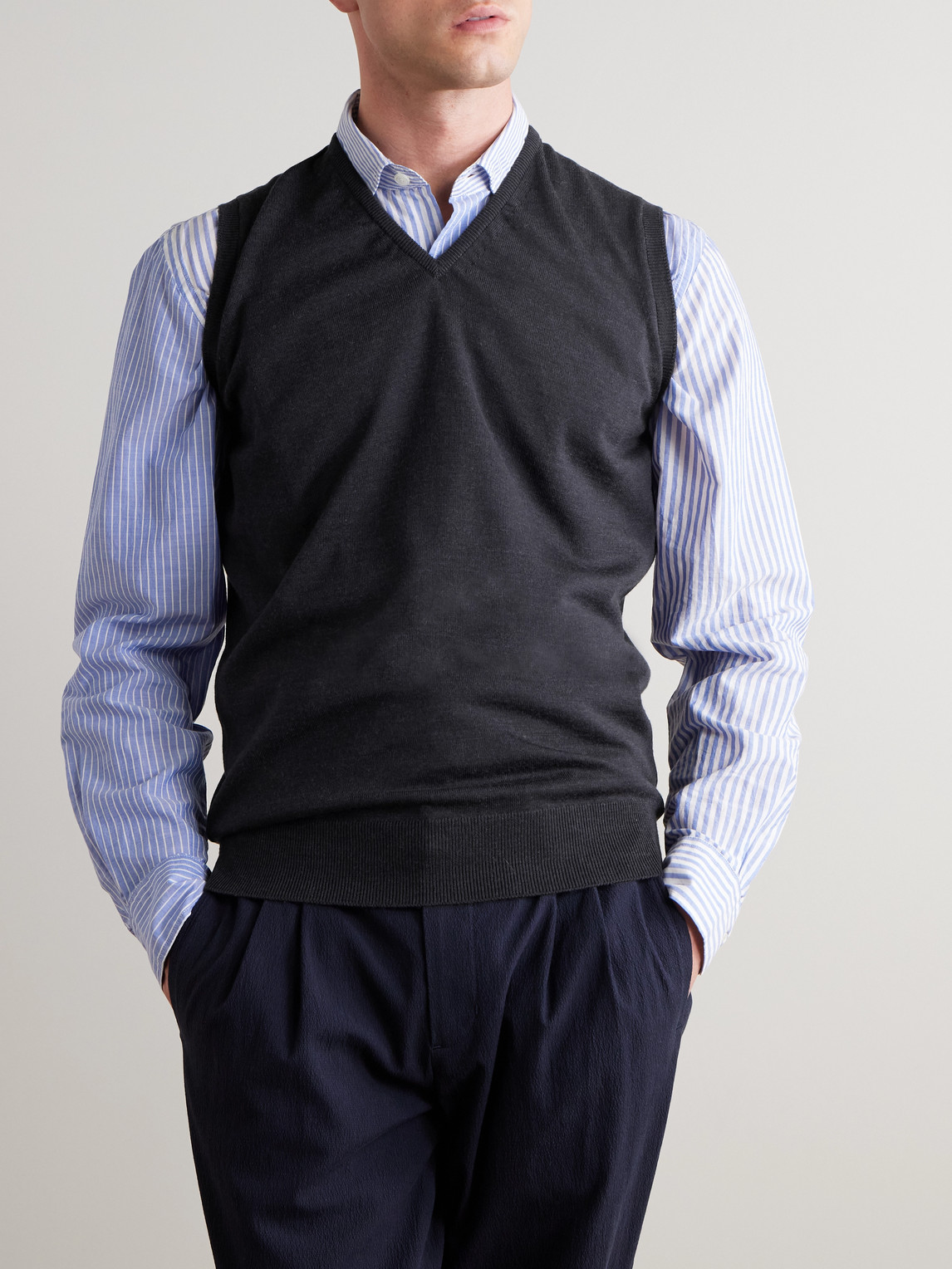 John Smedley Hadfield Slim-fit Merino Wool Sweater Vest