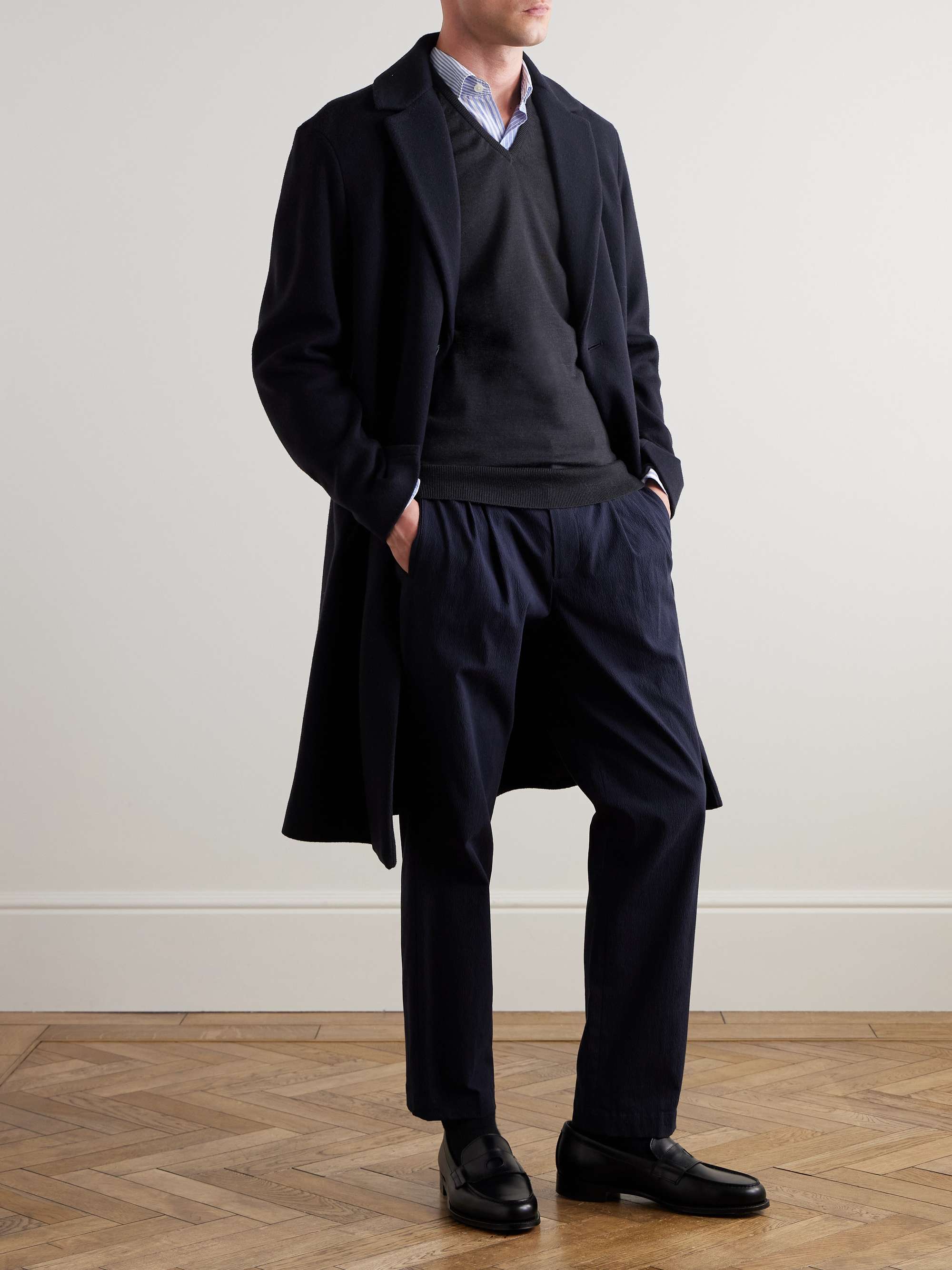 JOHN SMEDLEY Hadfield Slim-Fit Merino Wool Sweater Vest
