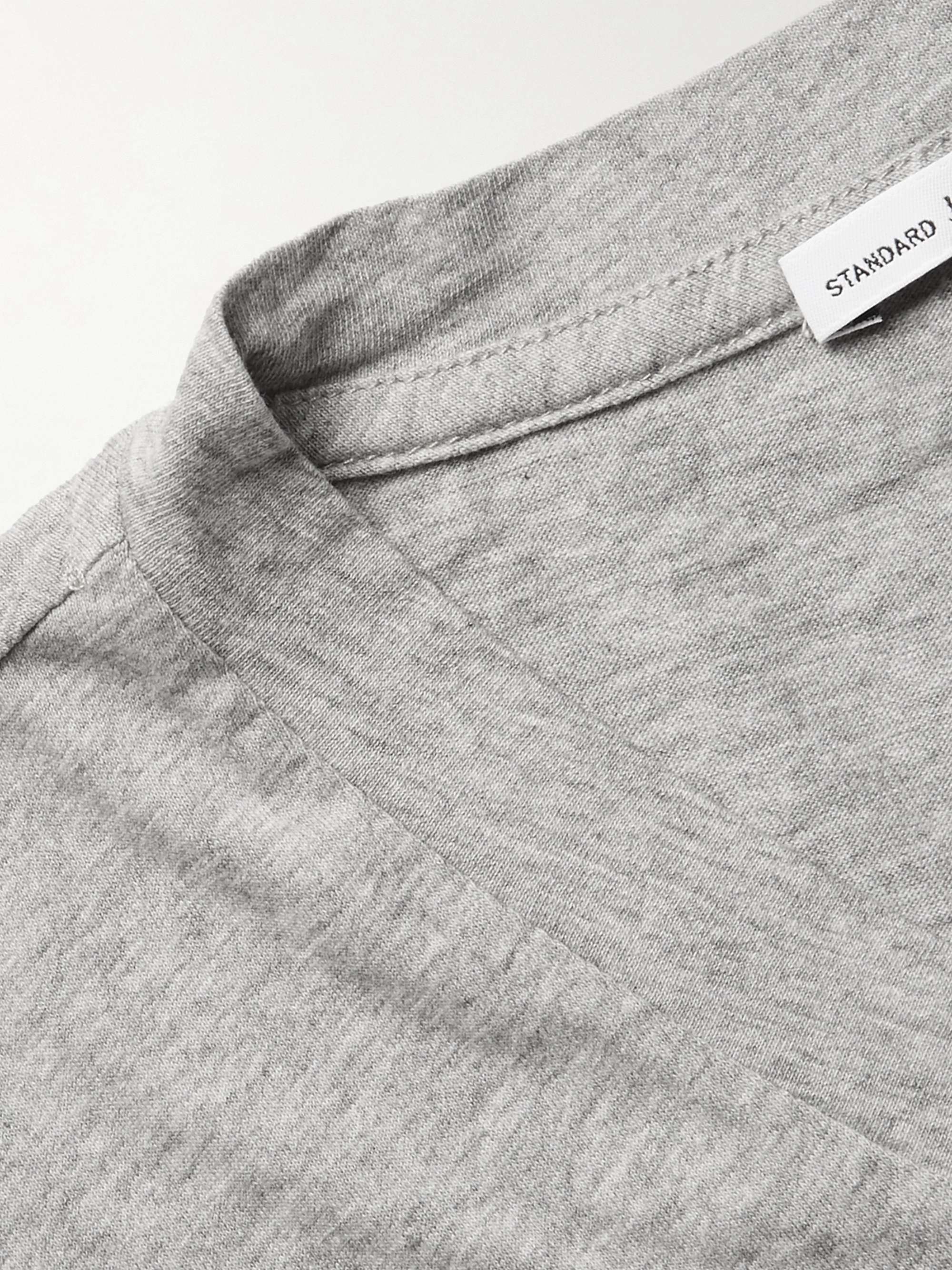 JAMES PERSE Mélange Combed Cotton-Jersey T-Shirt