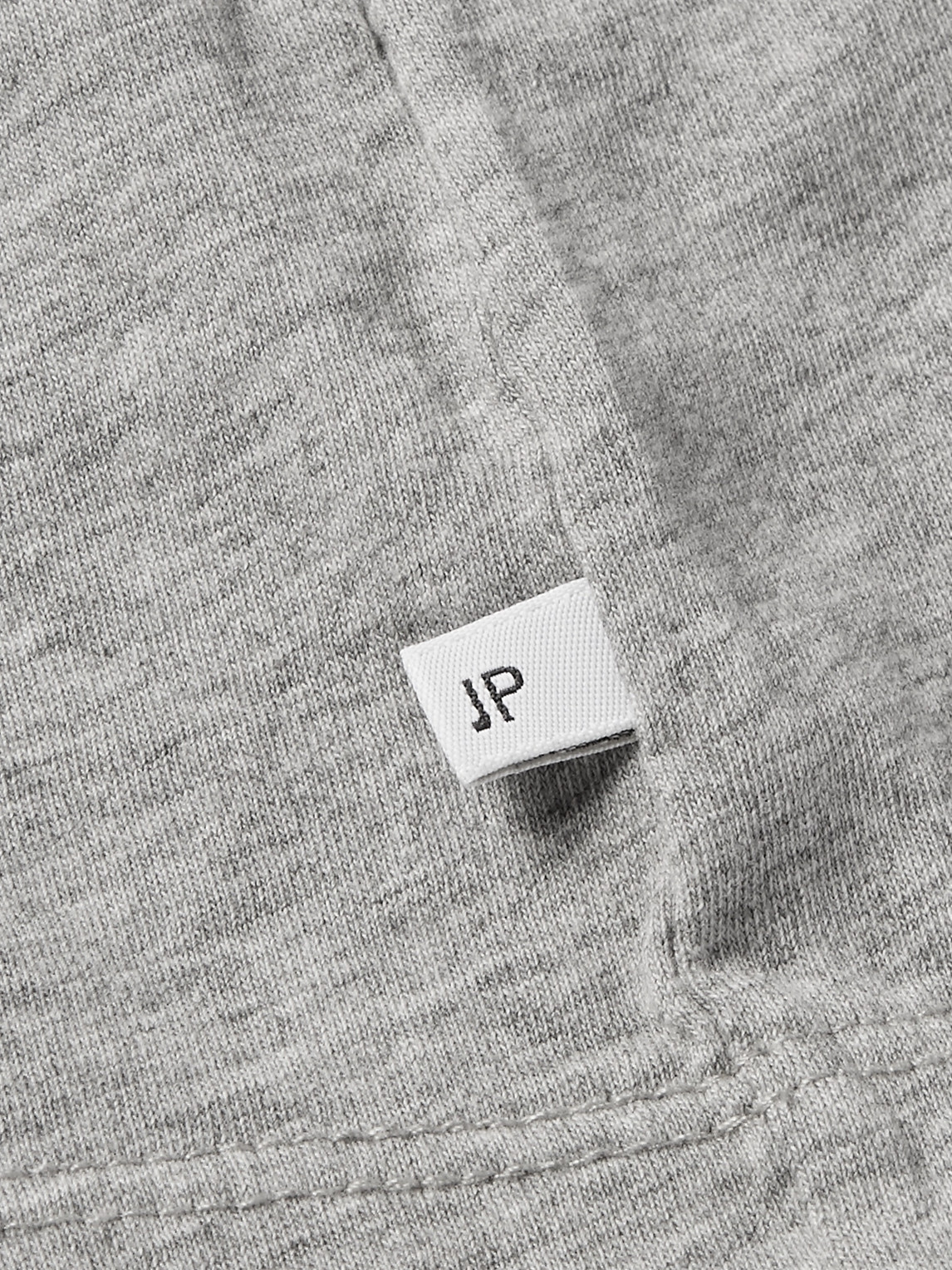 Shop James Perse Mélange Combed Cotton-jersey T-shirt In Gray