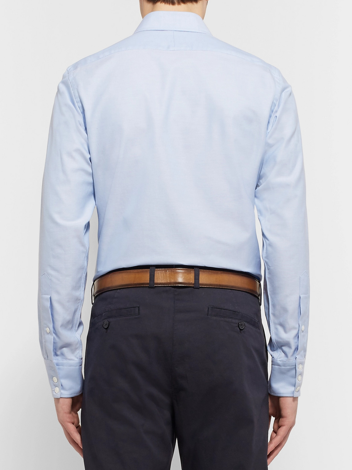Berluti 3.5cm Brown Classic Leather Belt