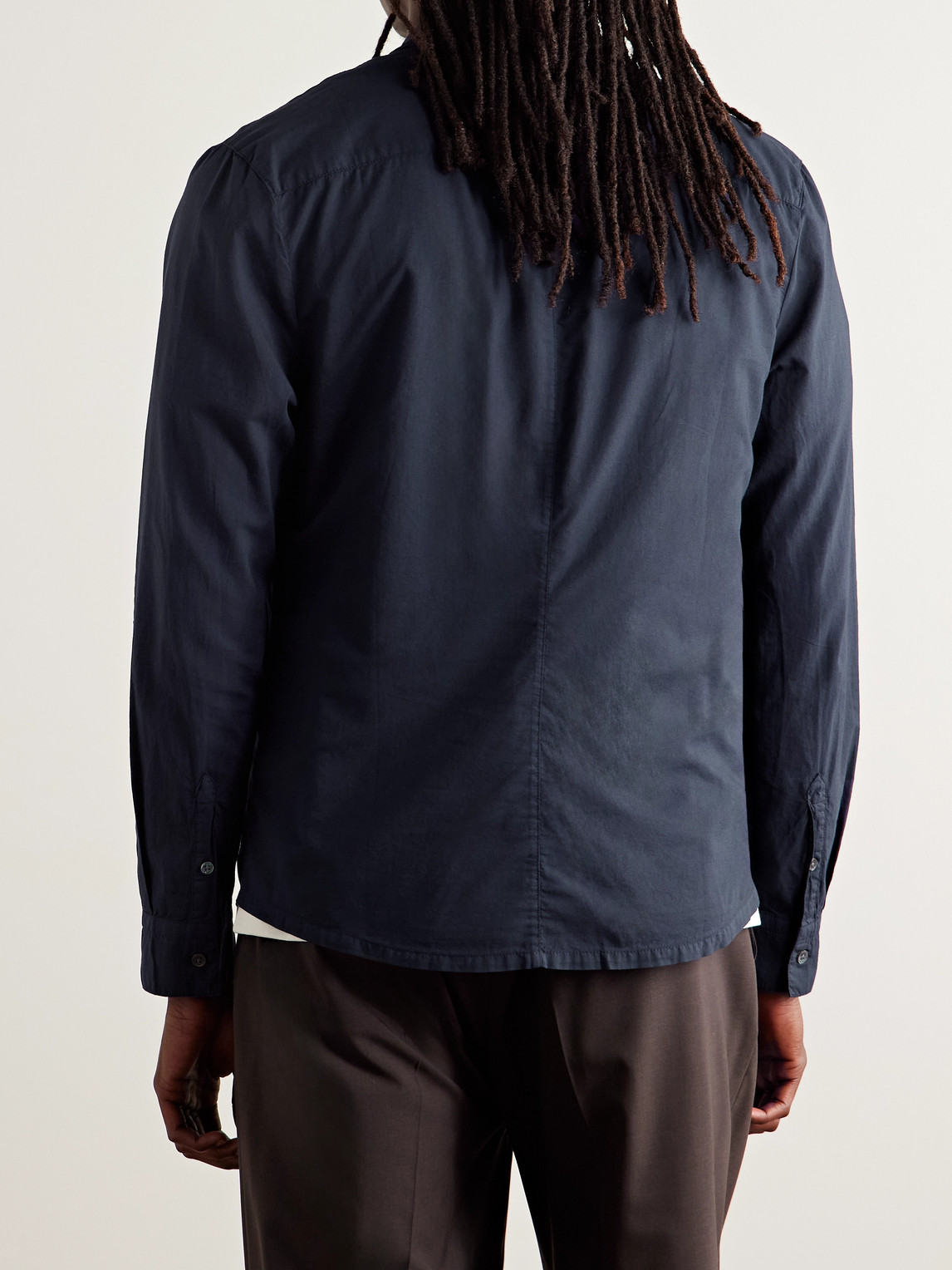 James Perse Cotton-poplin Shirt In Blue