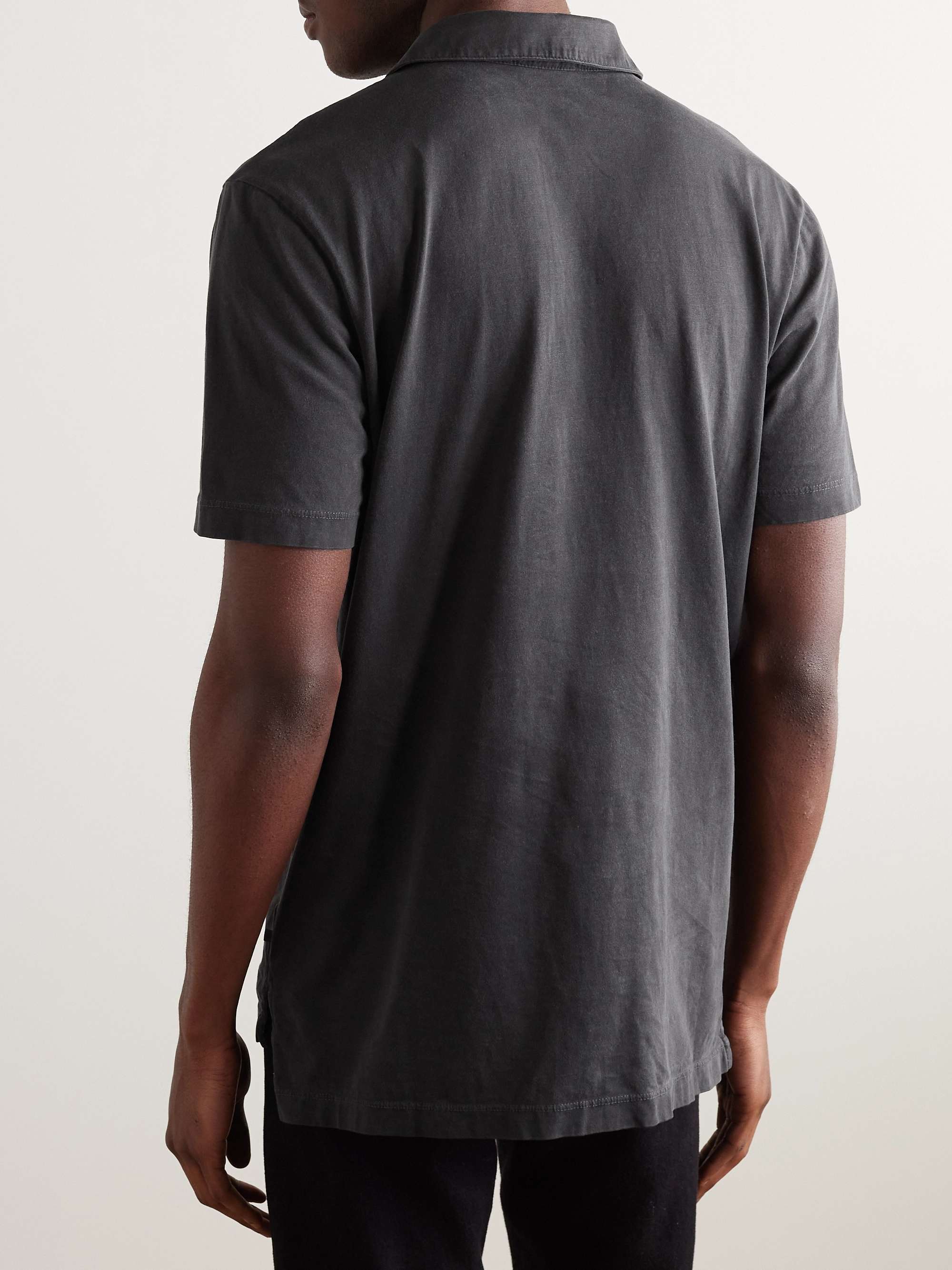 JAMES PERSE Supima Cotton-Jersey Polo Shirt