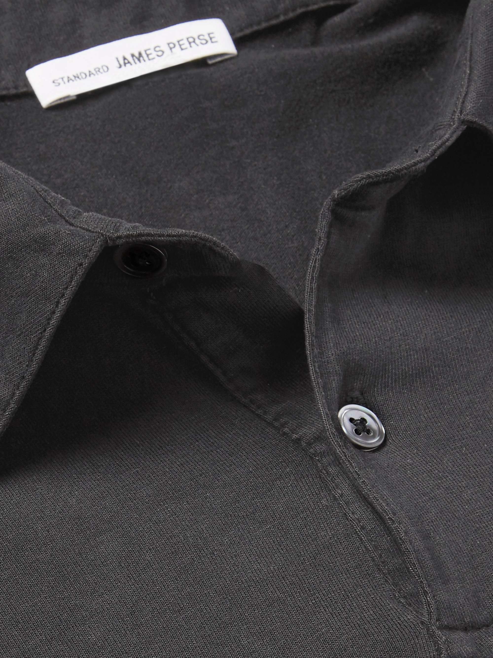JAMES PERSE Supima Cotton-Jersey Polo Shirt