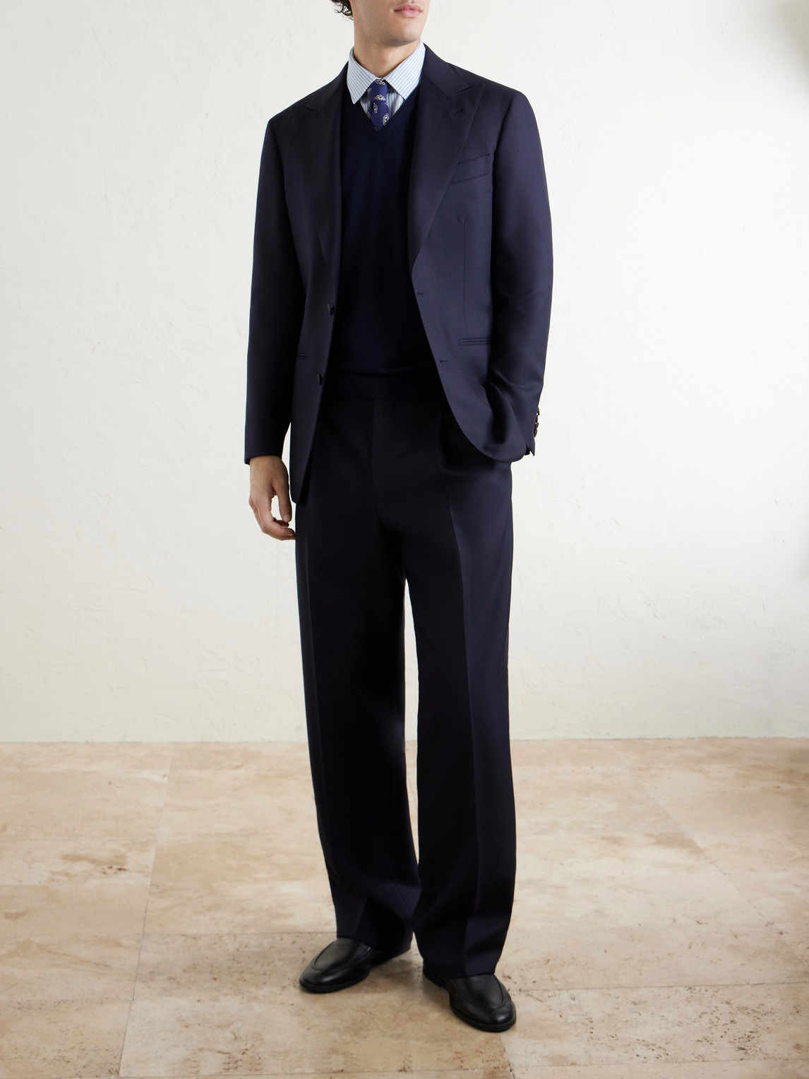 Hadfield Slim-Fit Merino Wool Sweater Vest — 2