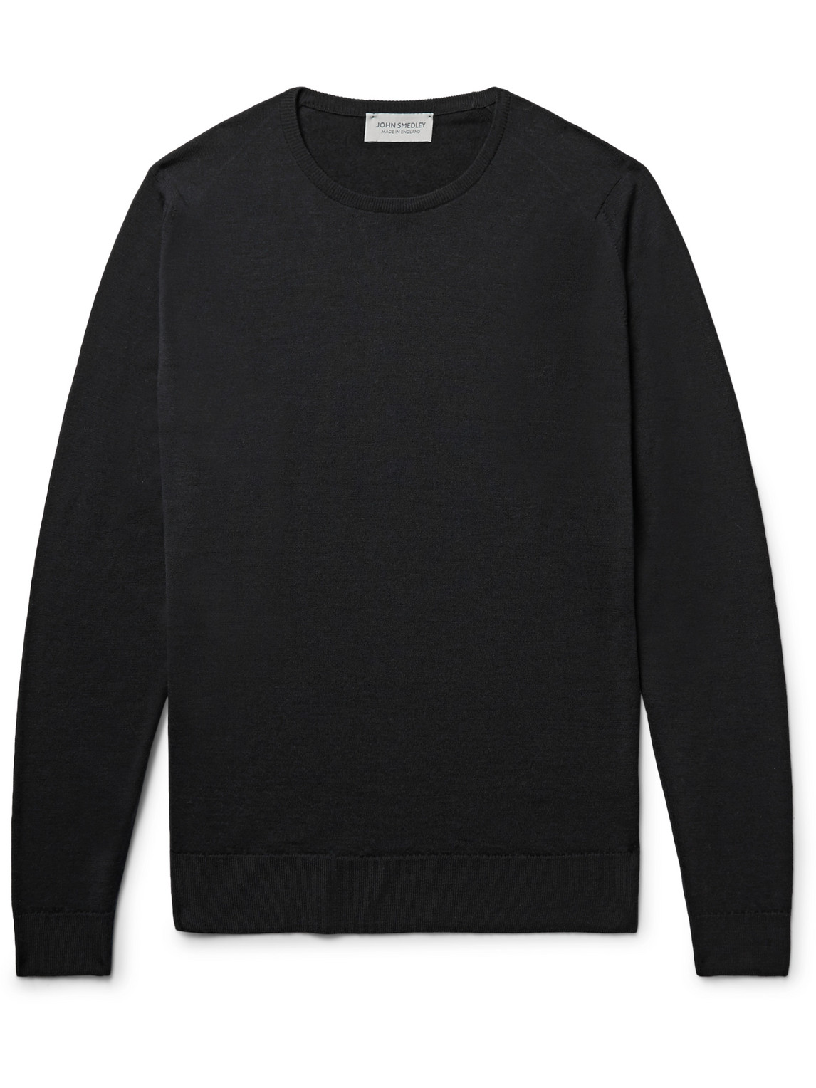 John Smedley Lundy Slim-fit Merino Wool Sweater In Black