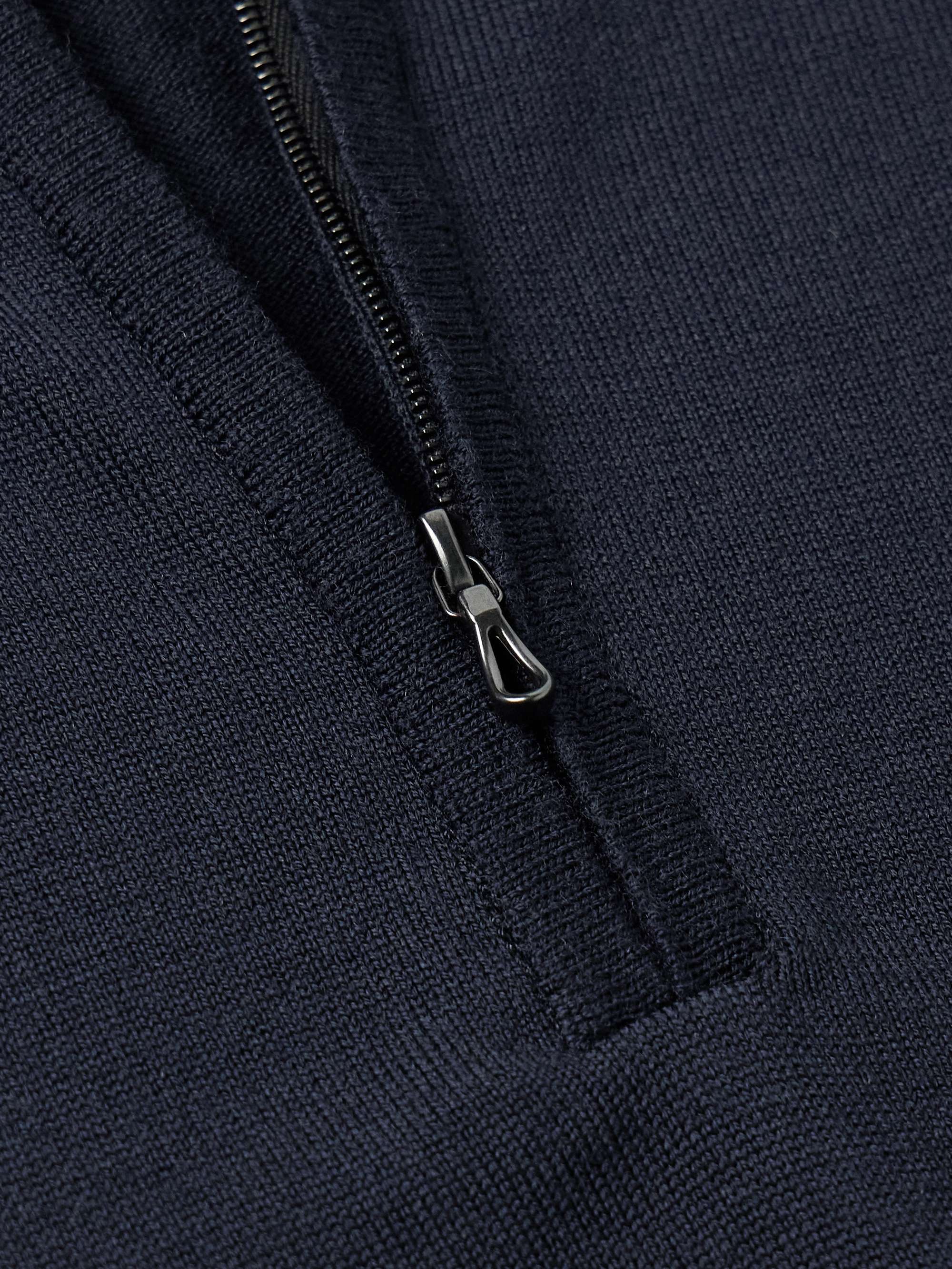 JOHN SMEDLEY メリノウール スリムフィット ハーフジップ セーター