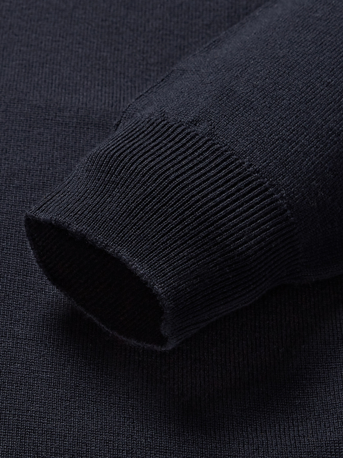 John Smedley Tapton Slim-fit Merino Wool Half-zip Sweater In Blue