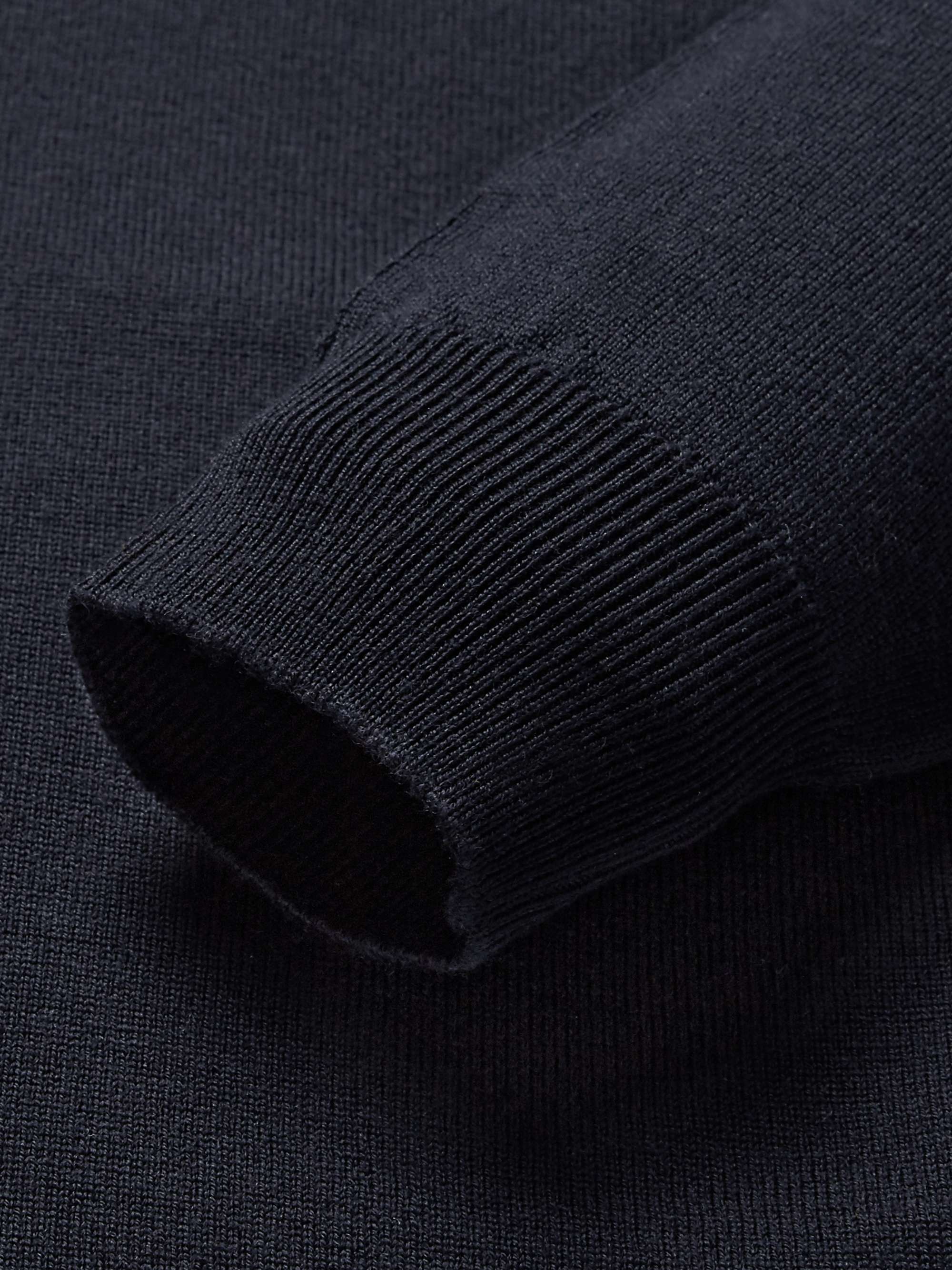 JOHN SMEDLEY メリノウール スリムフィット ハーフジップ セーター