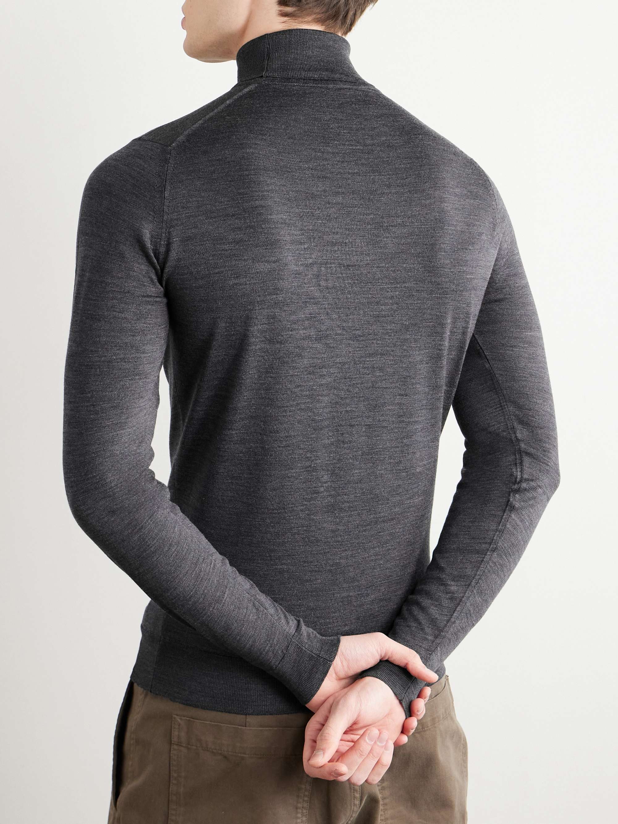 JOHN SMEDLEY Merino Wool Rollneck Sweater