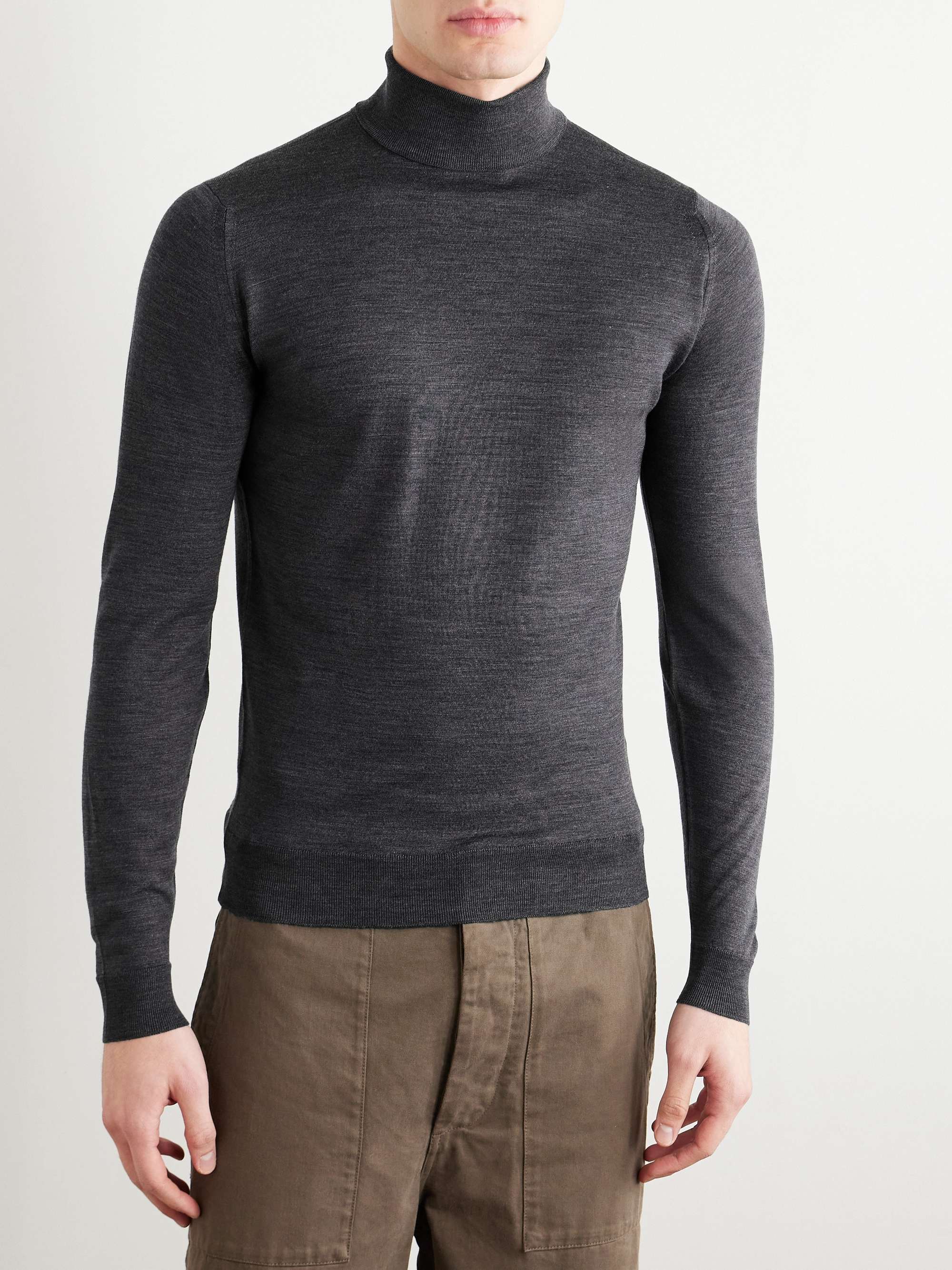 JOHN SMEDLEY Merino Wool Rollneck Sweater
