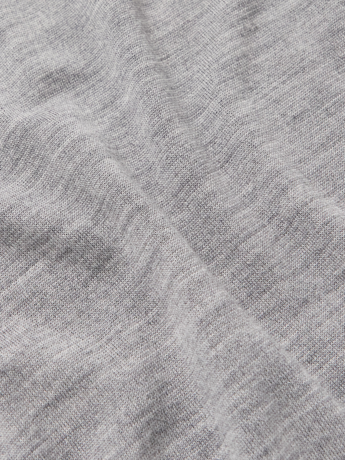 Shop John Smedley Lundy Slim-fit Mélange Merino Wool Sweater In Gray