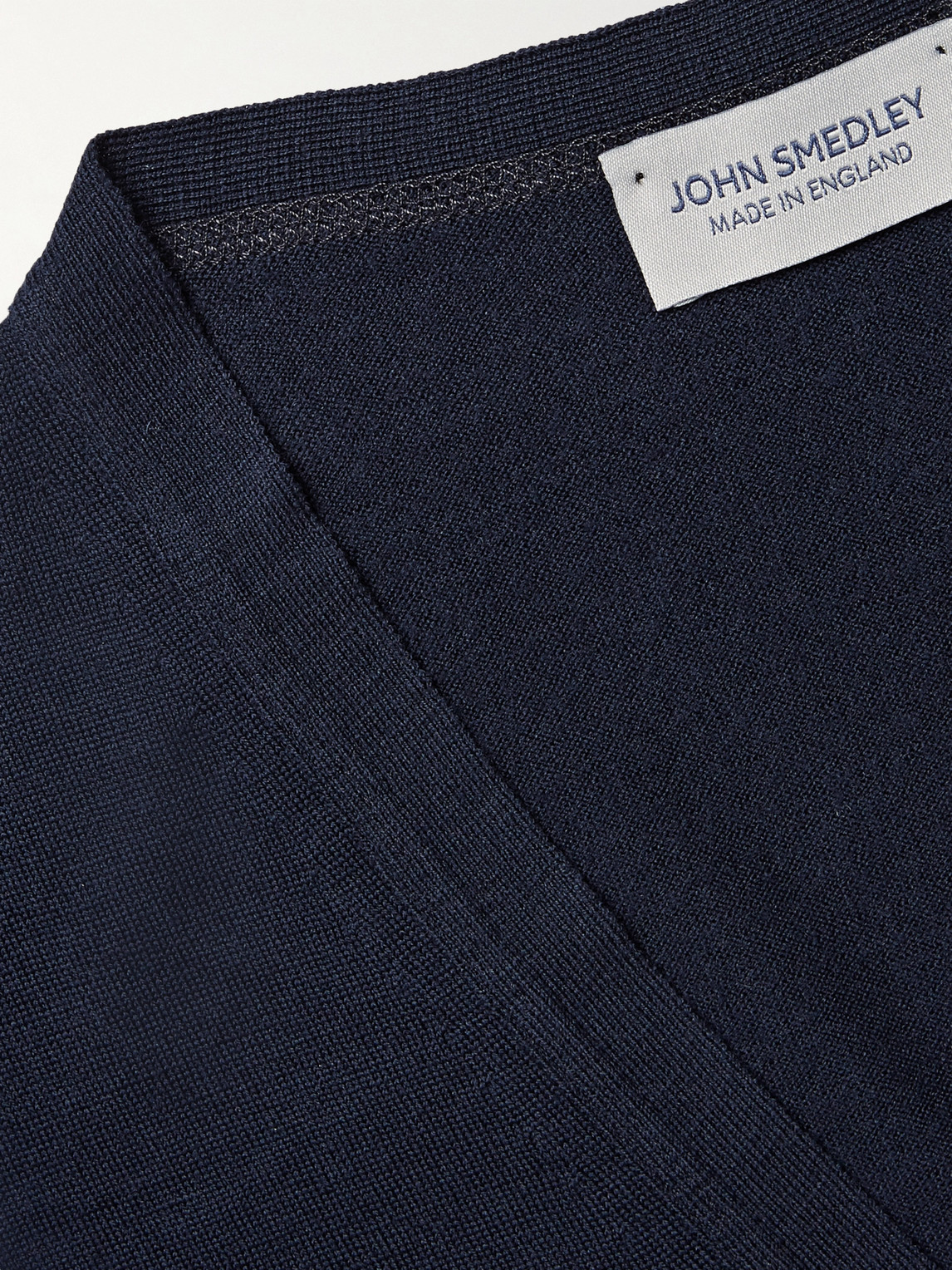 Shop John Smedley Petworth Merino Wool Cardigan In Blue