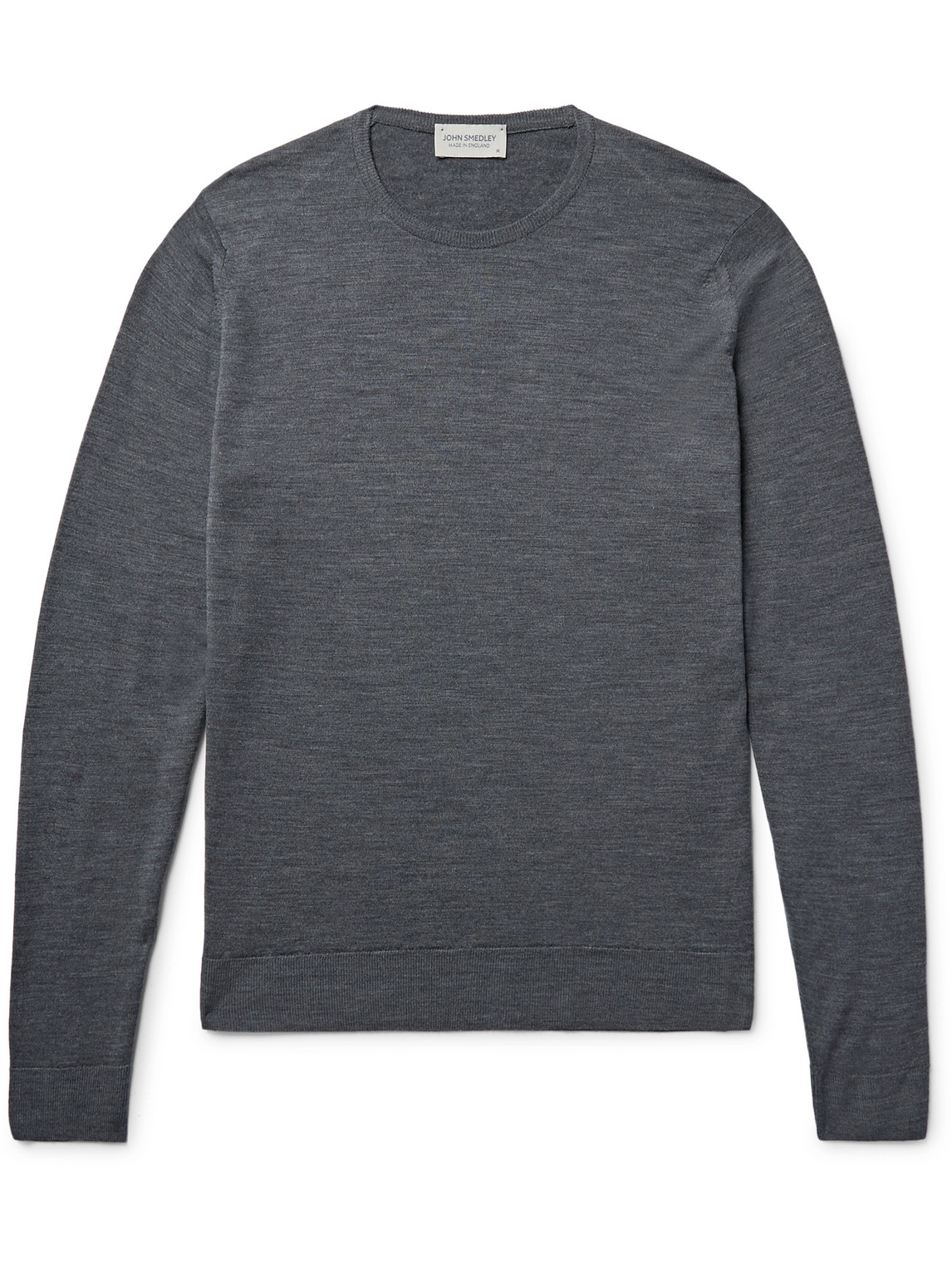 John Smedley Cherwell Merino Wool Turtleneck Sweater In Gray