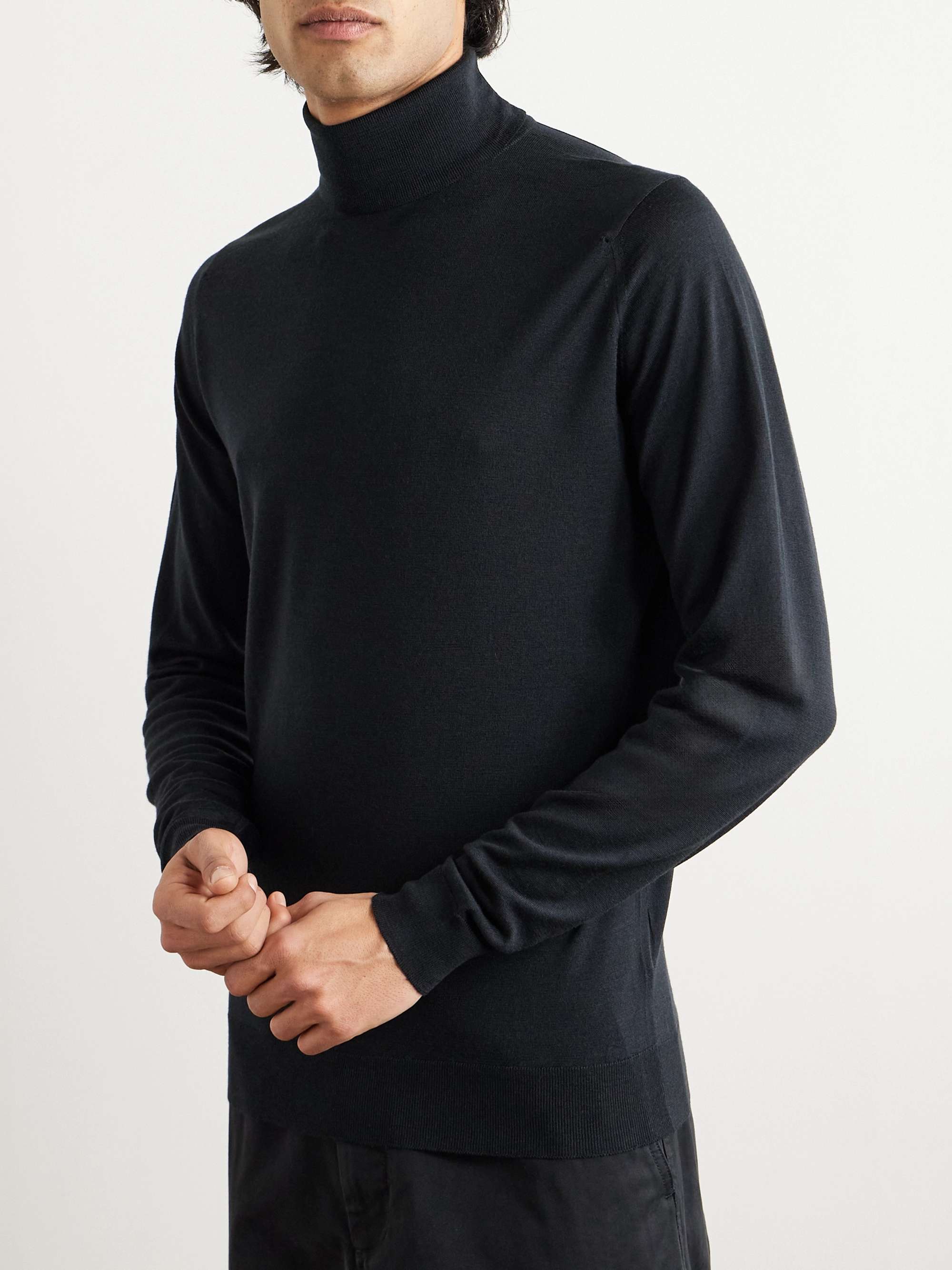 JOHN SMEDLEY Merino Wool Rollneck Sweater