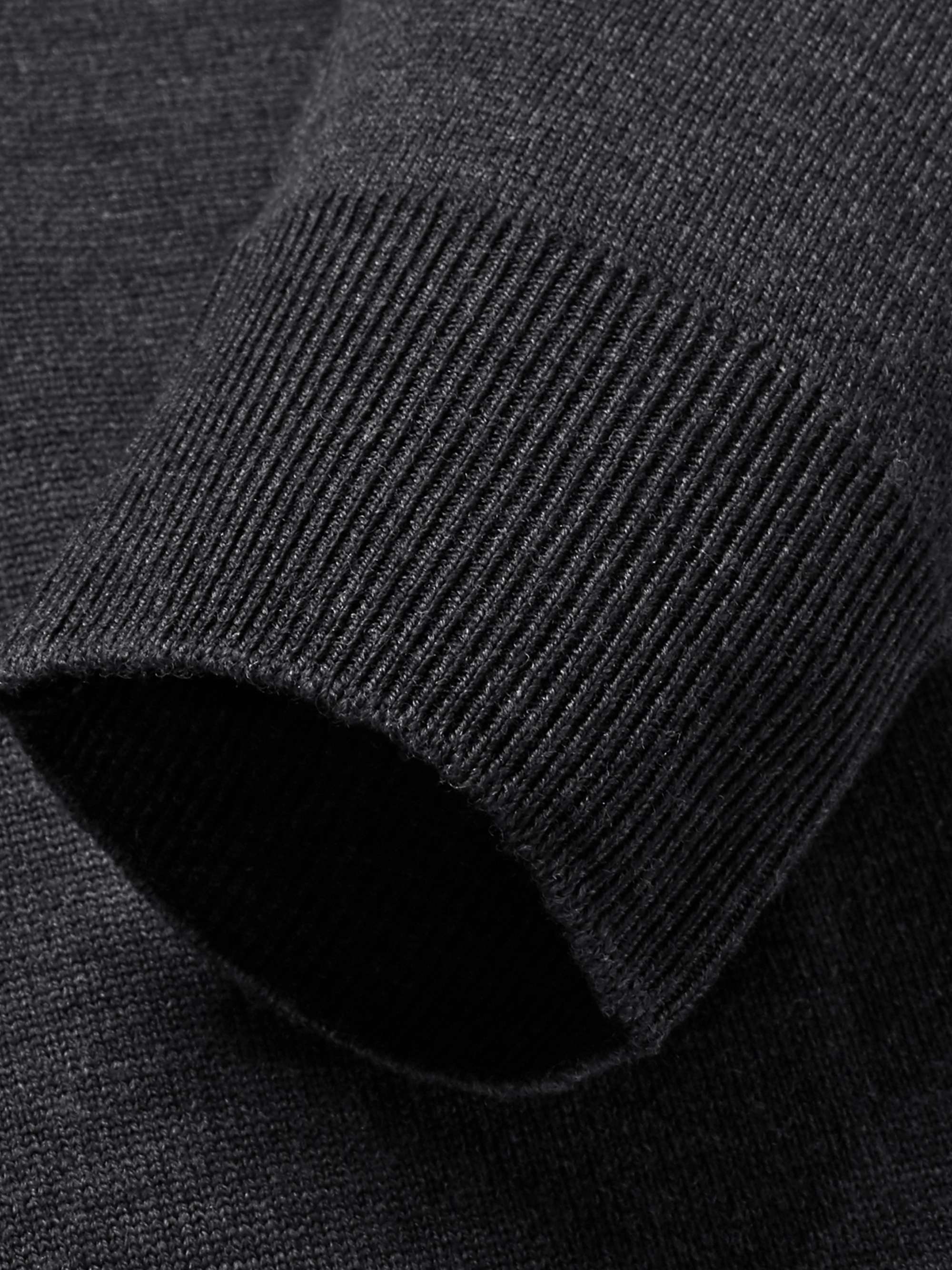 JOHN SMEDLEY Claygate Merino Wool Zip-Up Cardigan