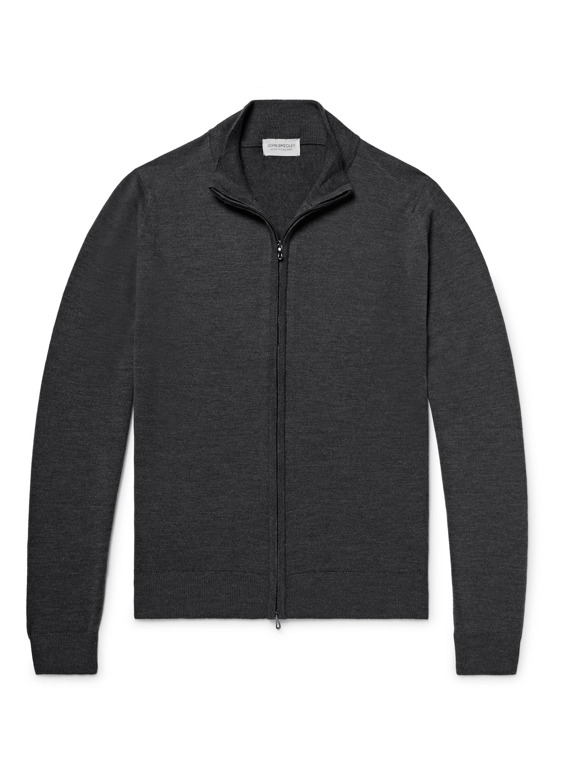 Claygate Merino Wool Zip-Up Cardigan