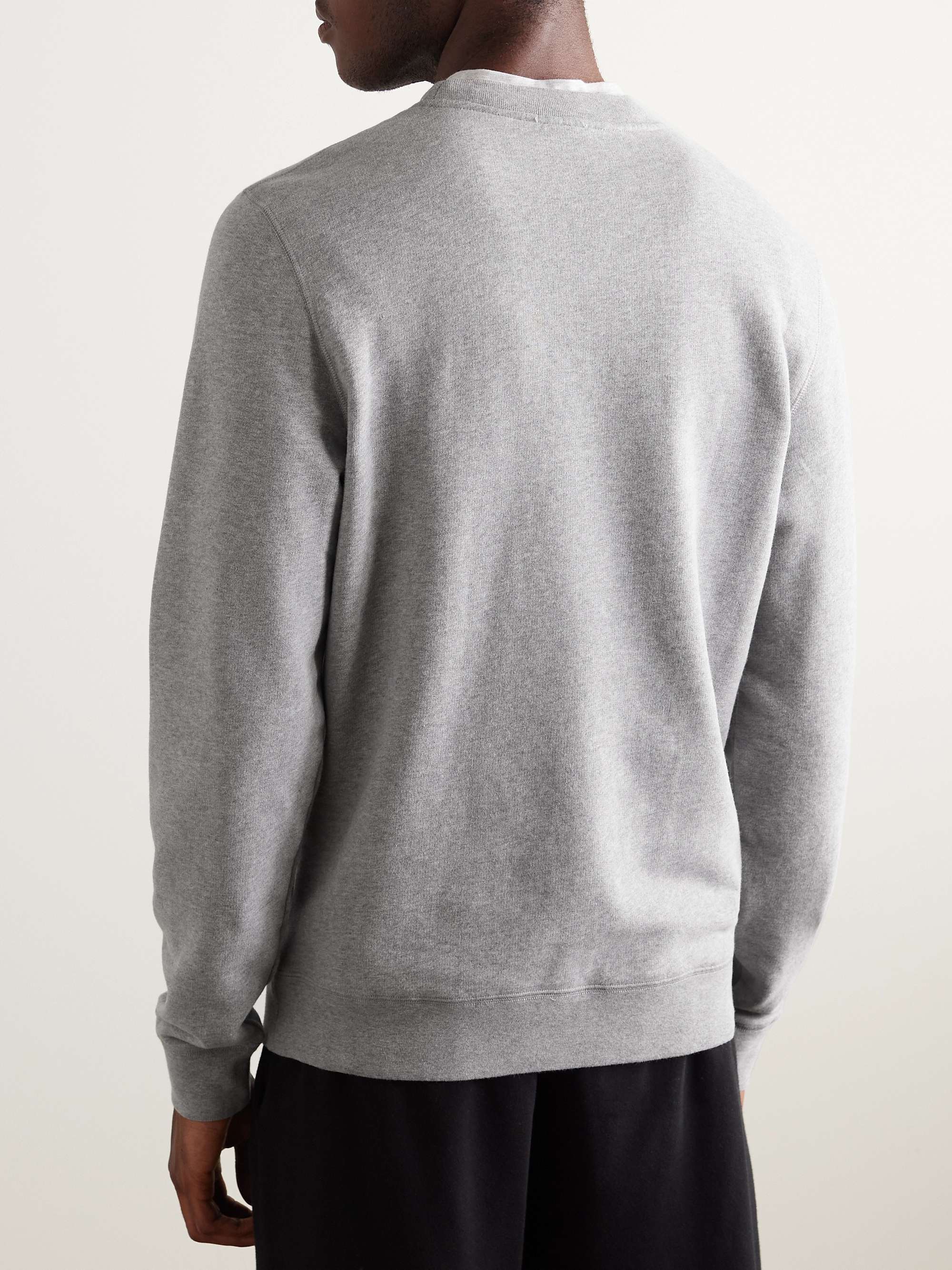 half acht hooi Middel SUNSPEL Brushed Loopback Cotton-Jersey Sweatshirt | MR PORTER